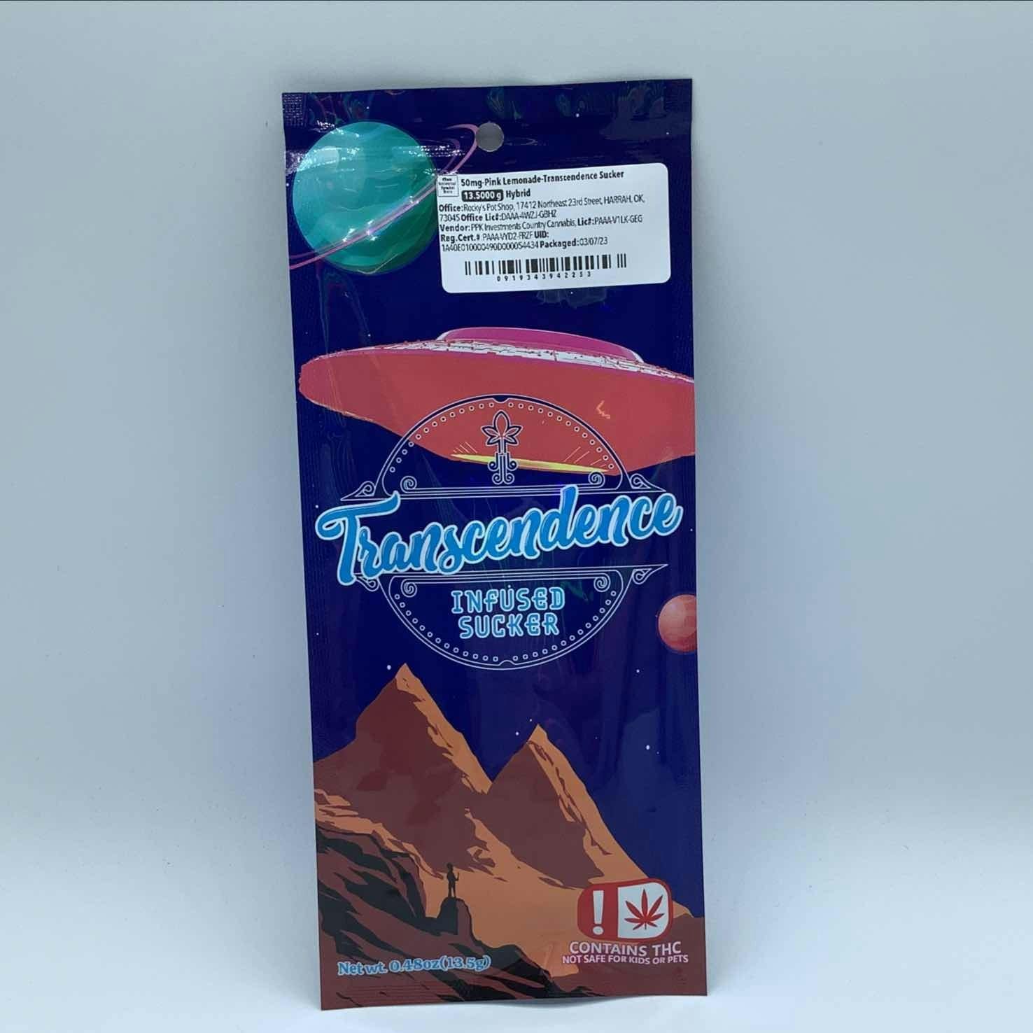 50mg-Pink Lemonade-Transcendence Sucker