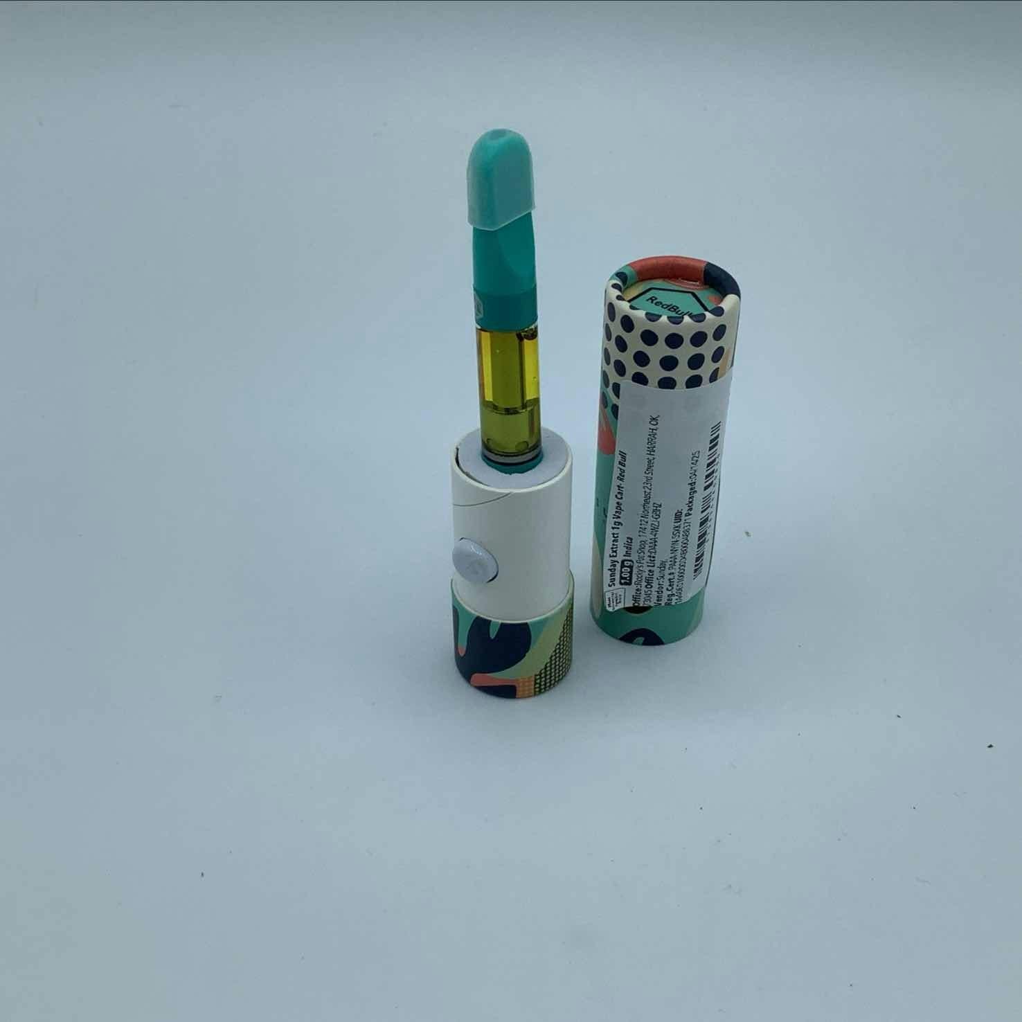 Sunday Extract 1g Vape Cart- Red Bull