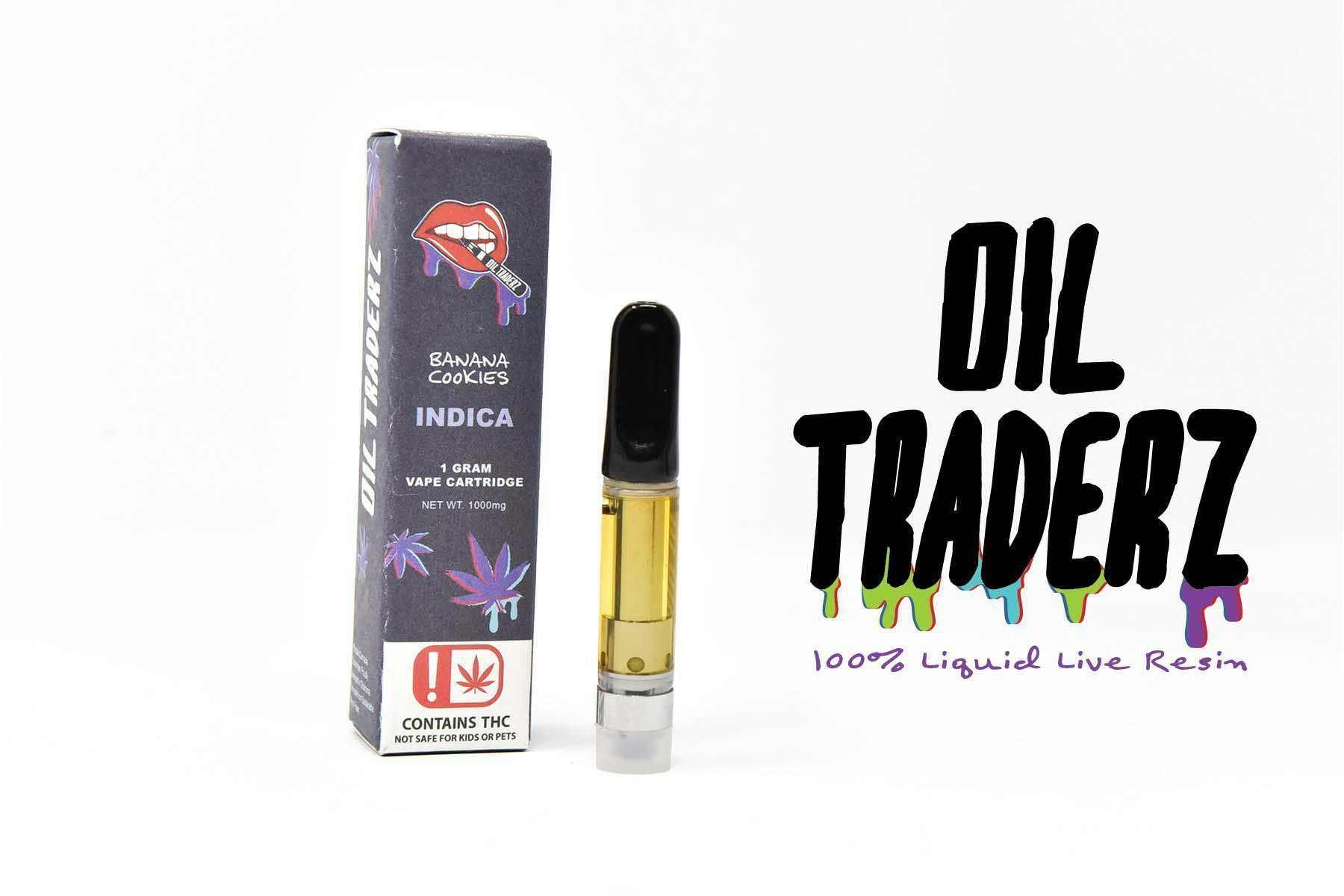 Banana Cookies Oil Traderz Live Resin Vape Cart