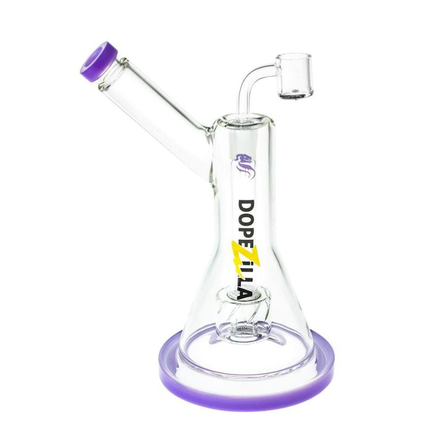 Dopezilla - "Basilisk" - 9" Dab Rig Purple