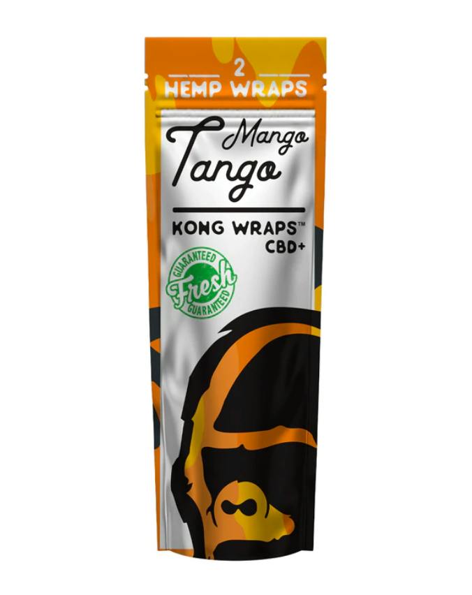 Kong Wraps Mango Tango Flavour CBD Infused ORGANIC HEMP BLUNT WRAPS