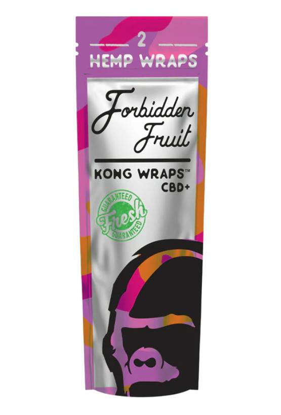 Kong Wraps Forbidden Fruit Flavour CBD Infused ORGANIC HEMP BLUNT WRAPS