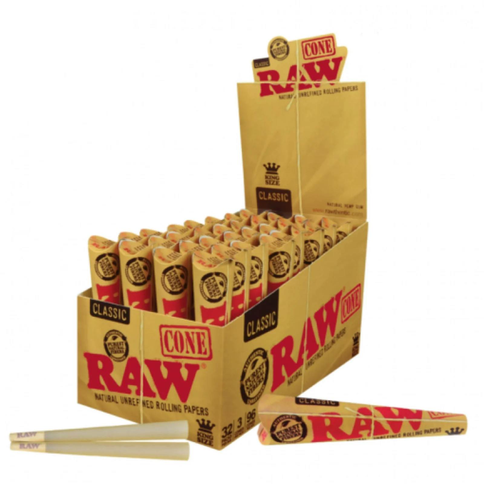 RAW pre roll cones | King size (3 Pack)