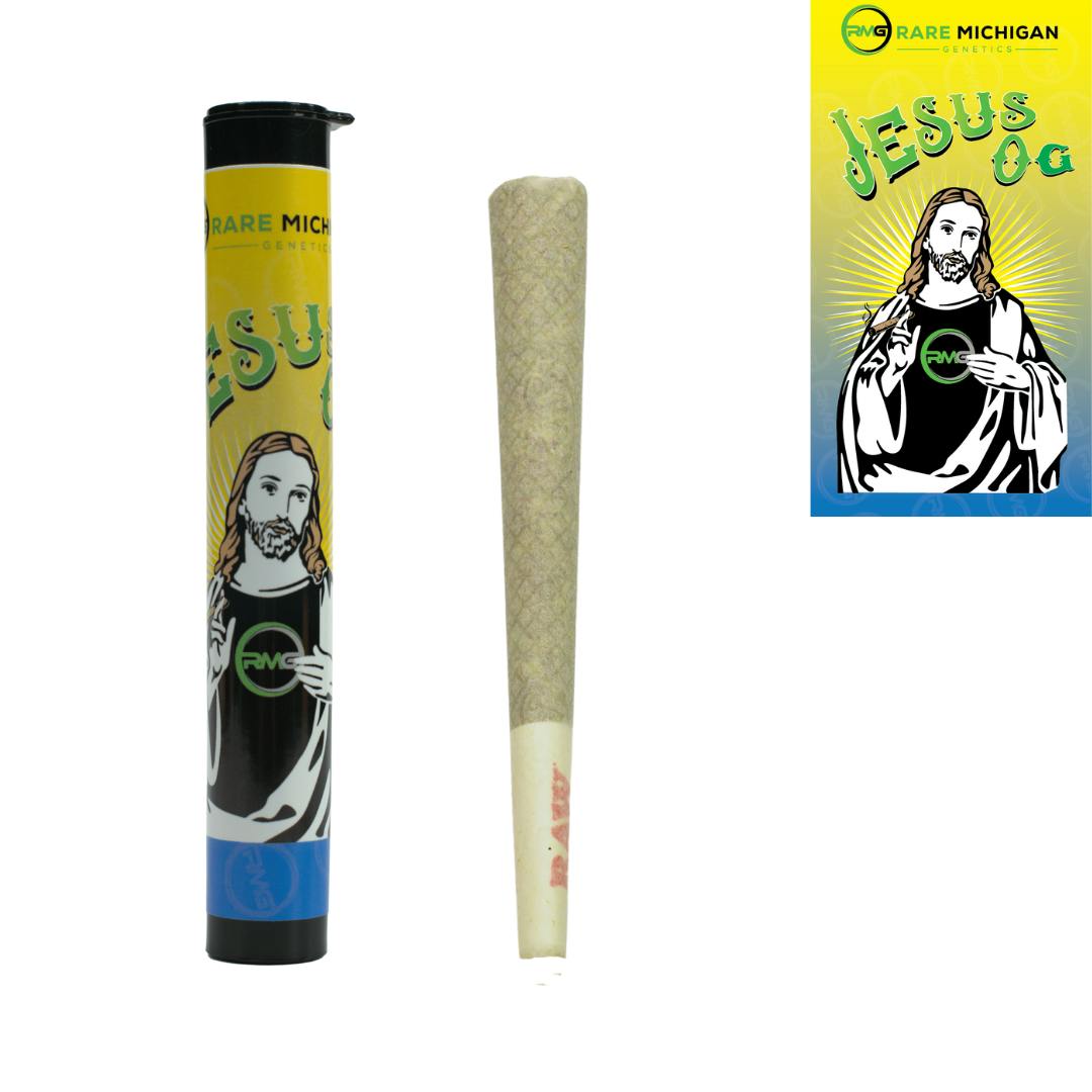 RMG - Jesus OG Joint 1g at Crafted Leaf Cannabis