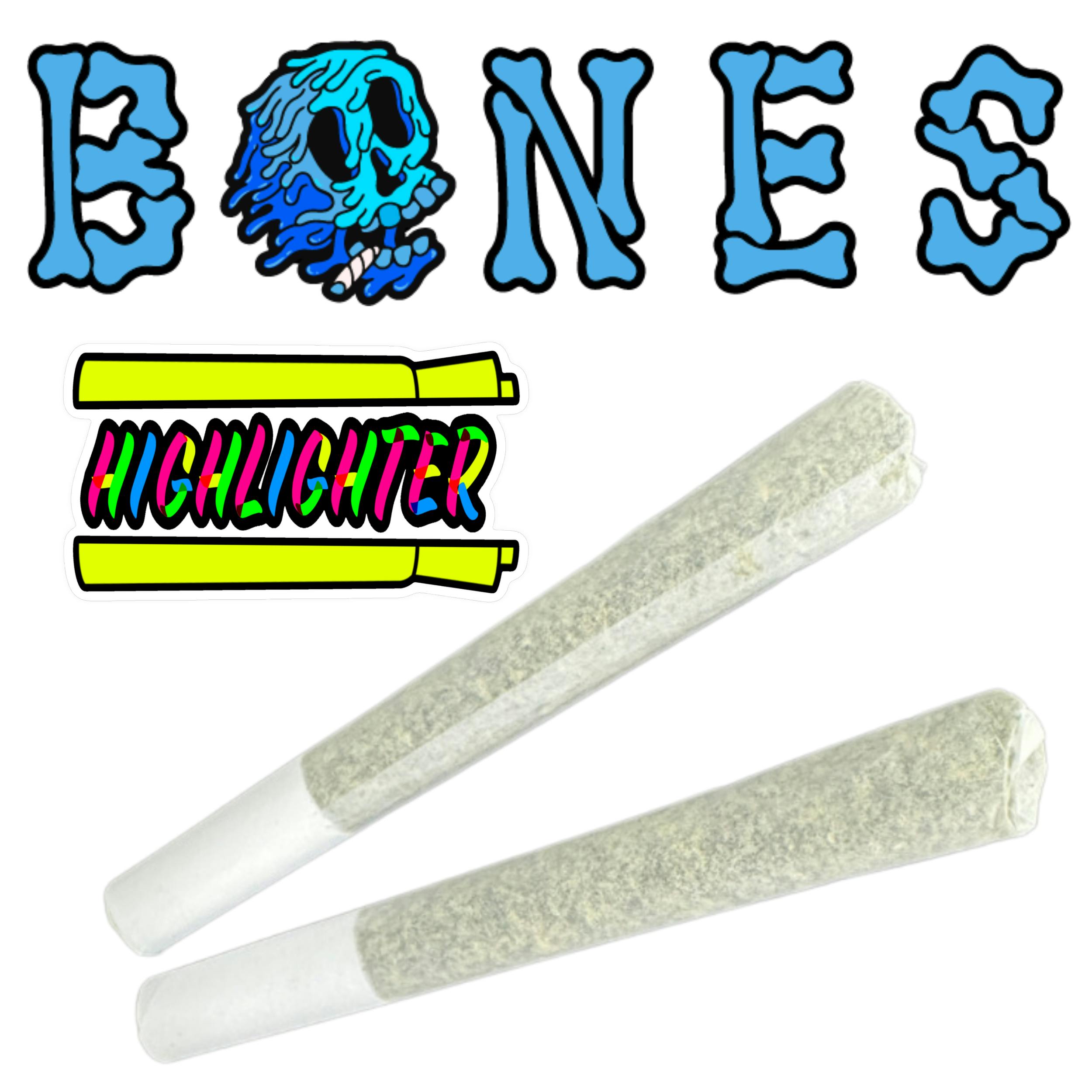 Plant Nerd - Bones 1g Pre-Rolls - Highlighter at Crafted Leaf Cannabis