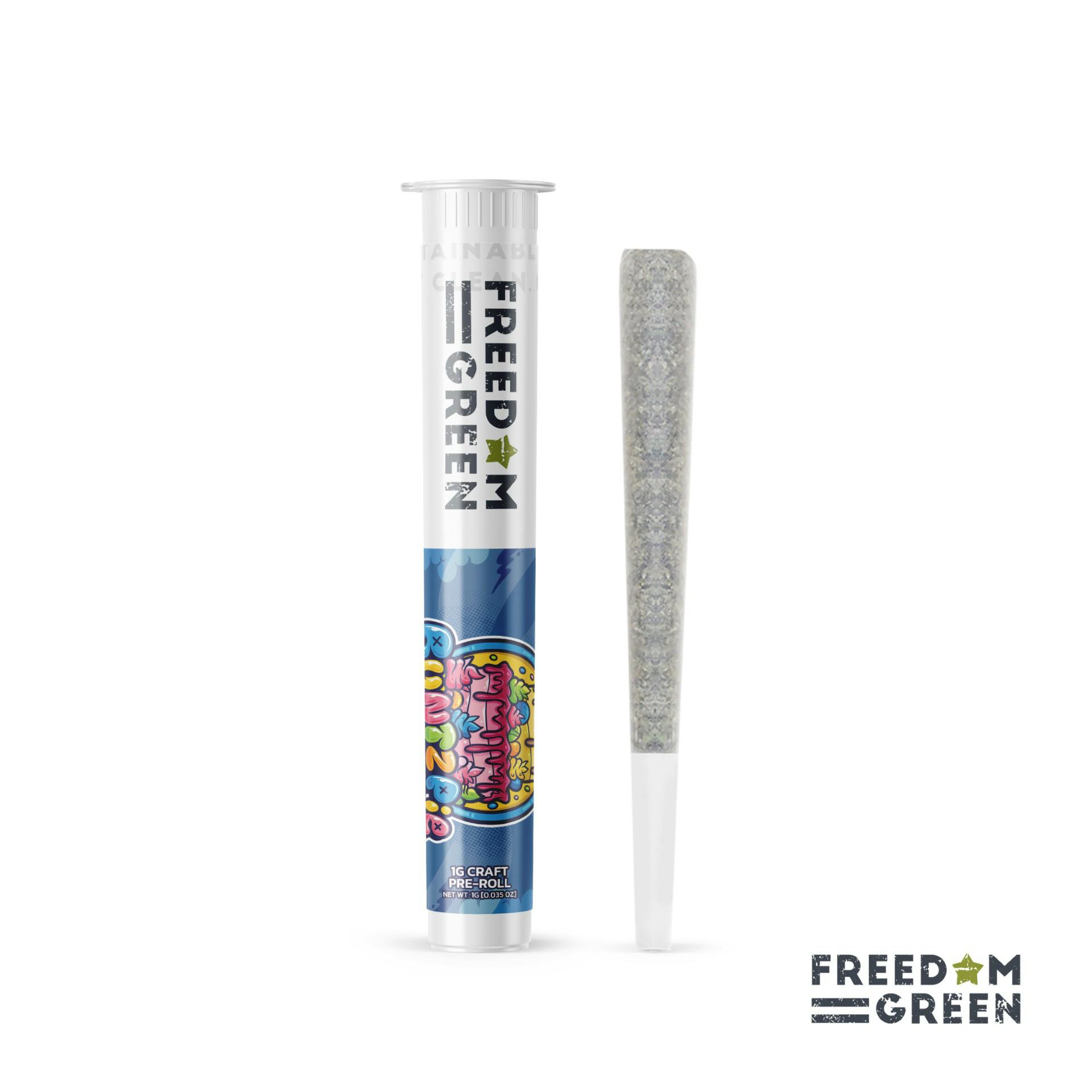 Freedom Green - Runtz Pie - 1g Pre Roll at Crafted Leaf Cannabis