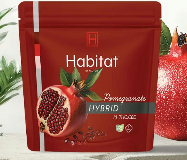 Habitat | Pomegranate 1:1 | Hybrid Gummy | 100mg | 20ct