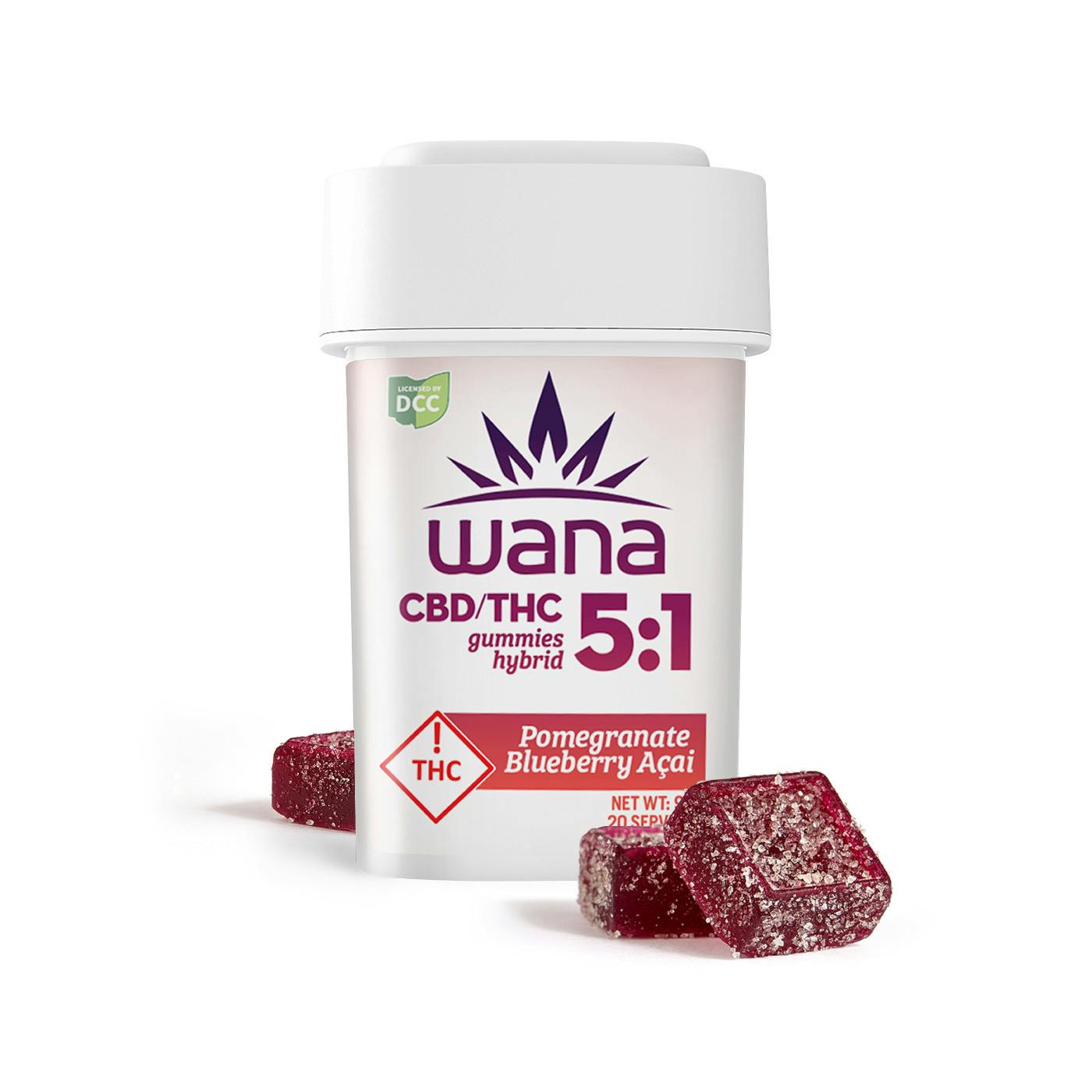 Pomegranate Blueberry Acai | 5.25mg Gummies | 20ct