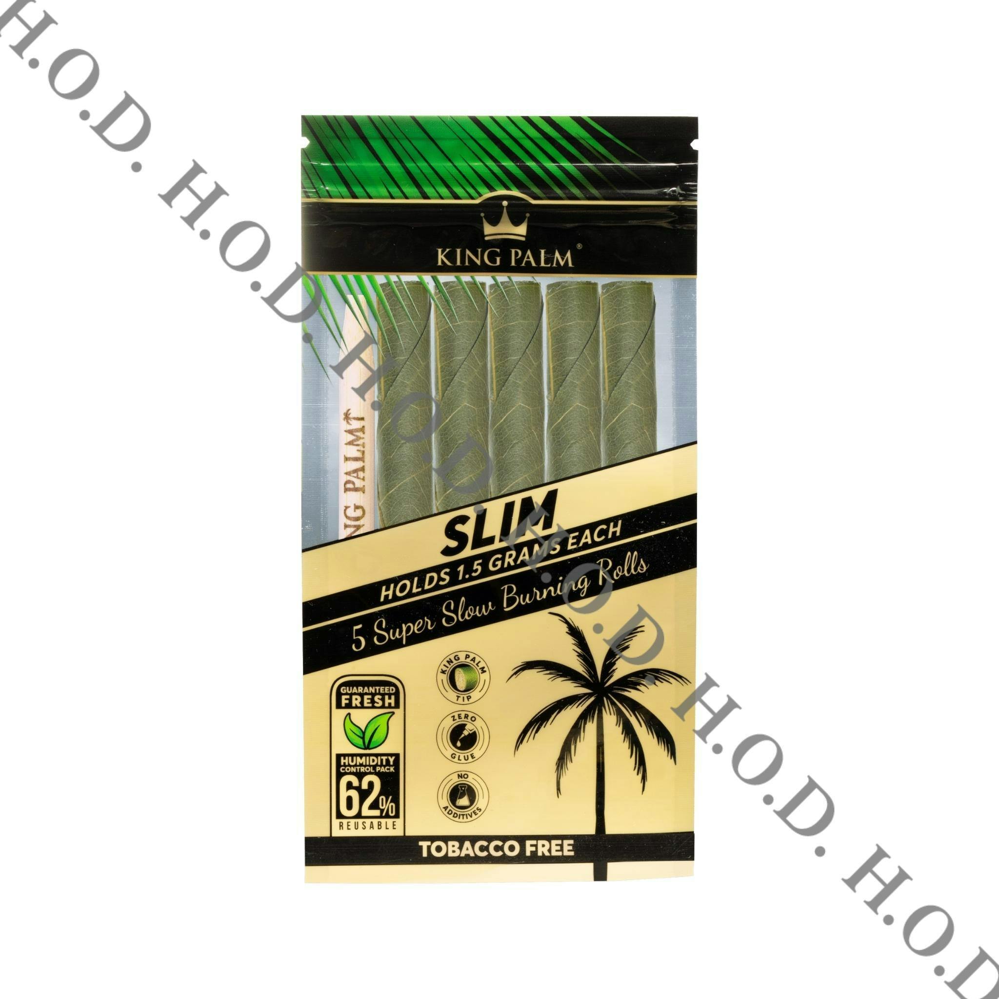 King Palm Slim 5-Pack Super Slow Burning Rolls
