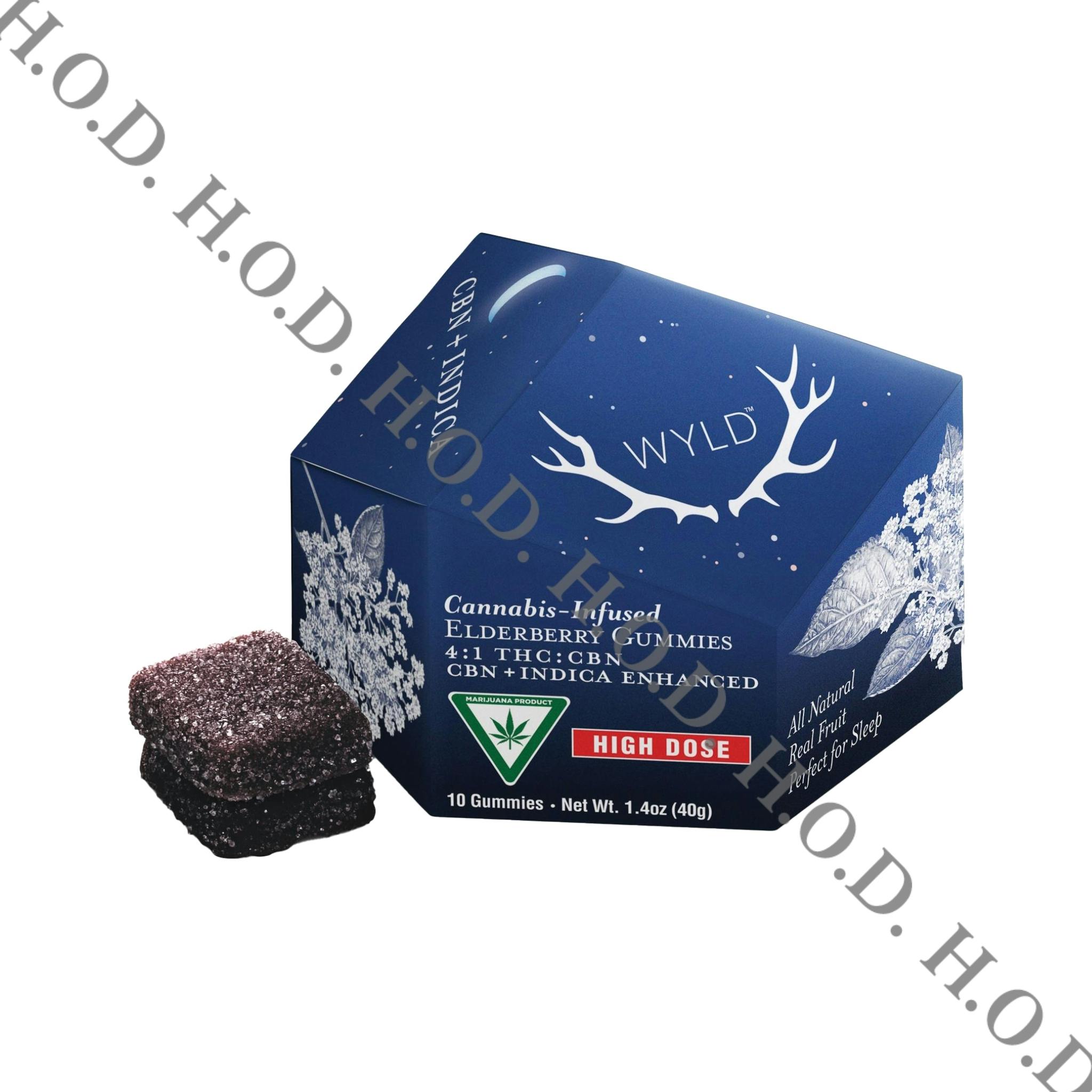 WYLD Elderberry Gummies CBN/THC 50mg