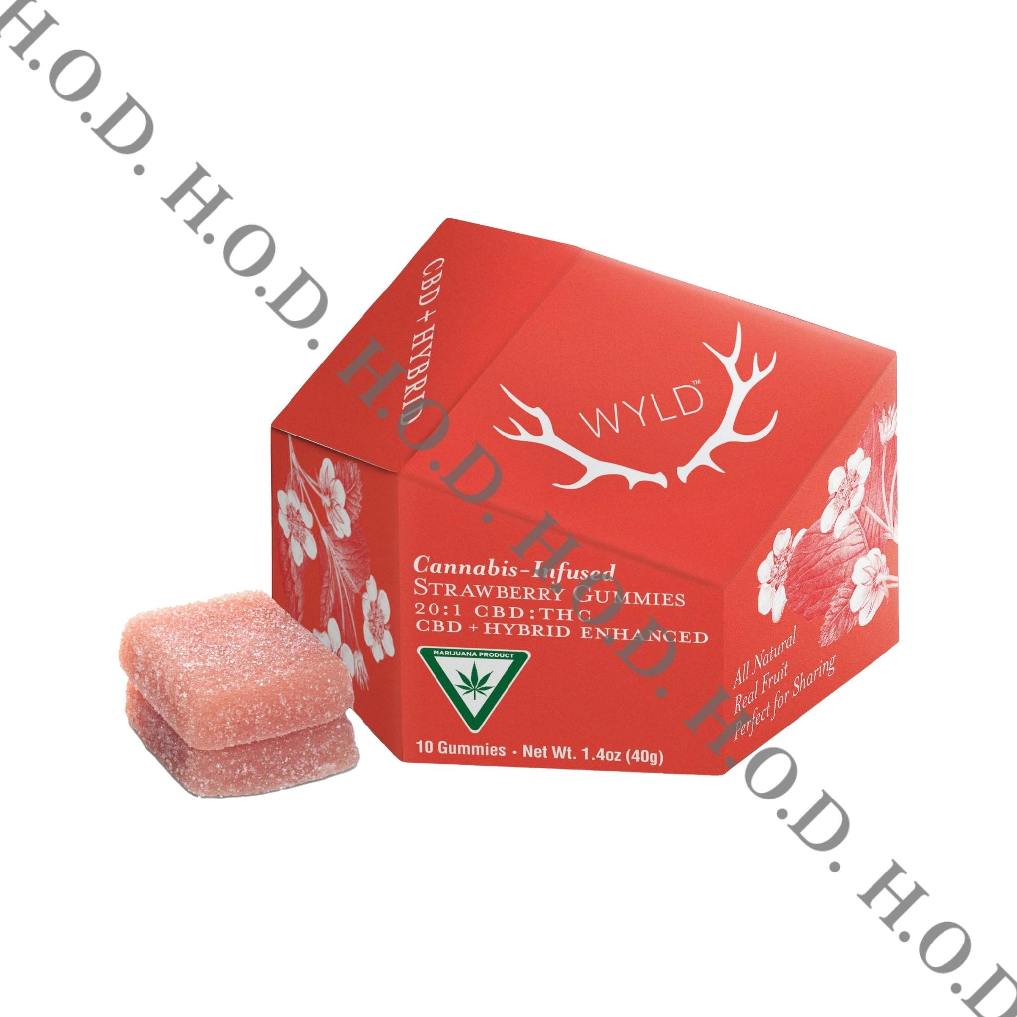WYLD Strawberry Gummies THC/CBD 10mg