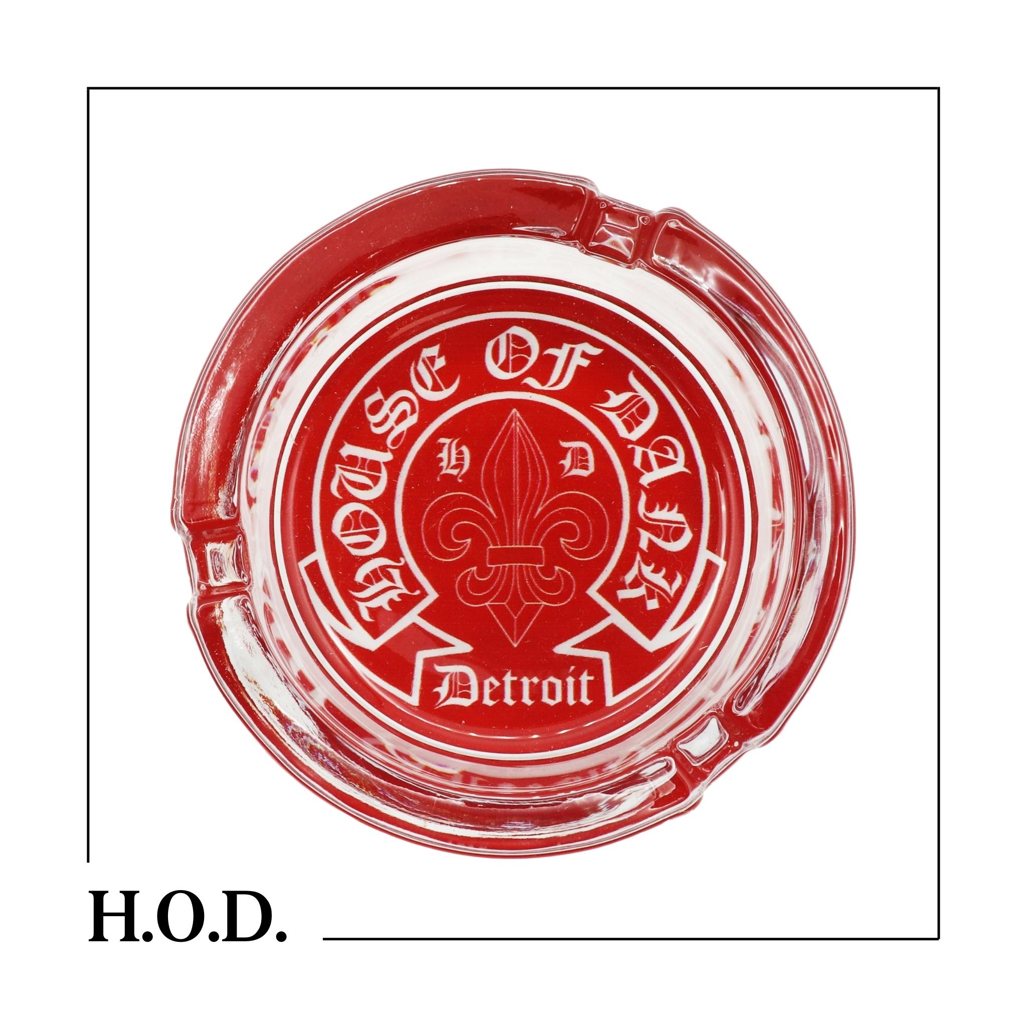 H.O.D. x B.B. Red/White Ashtray