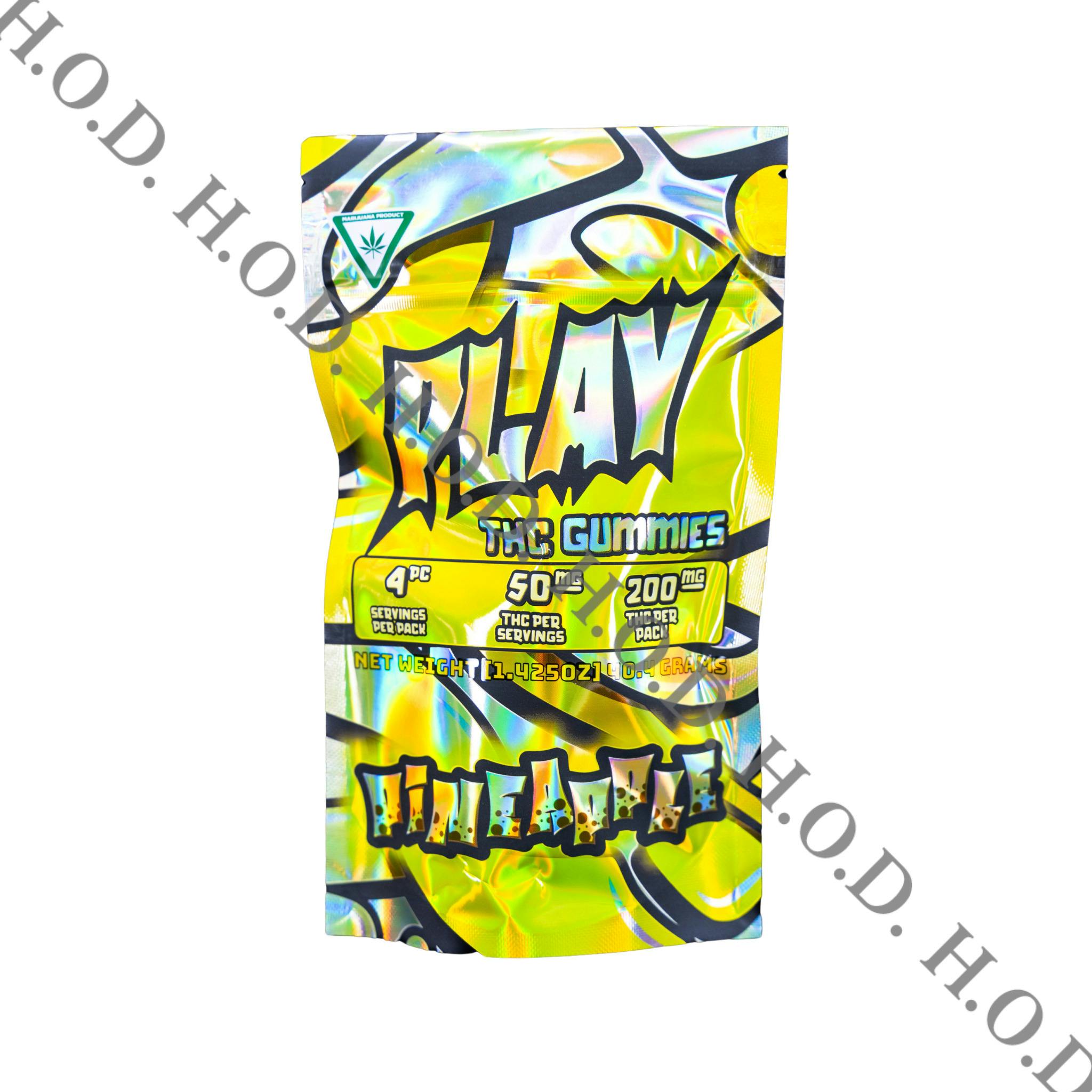 Play Cannabis Pineapple Gummies