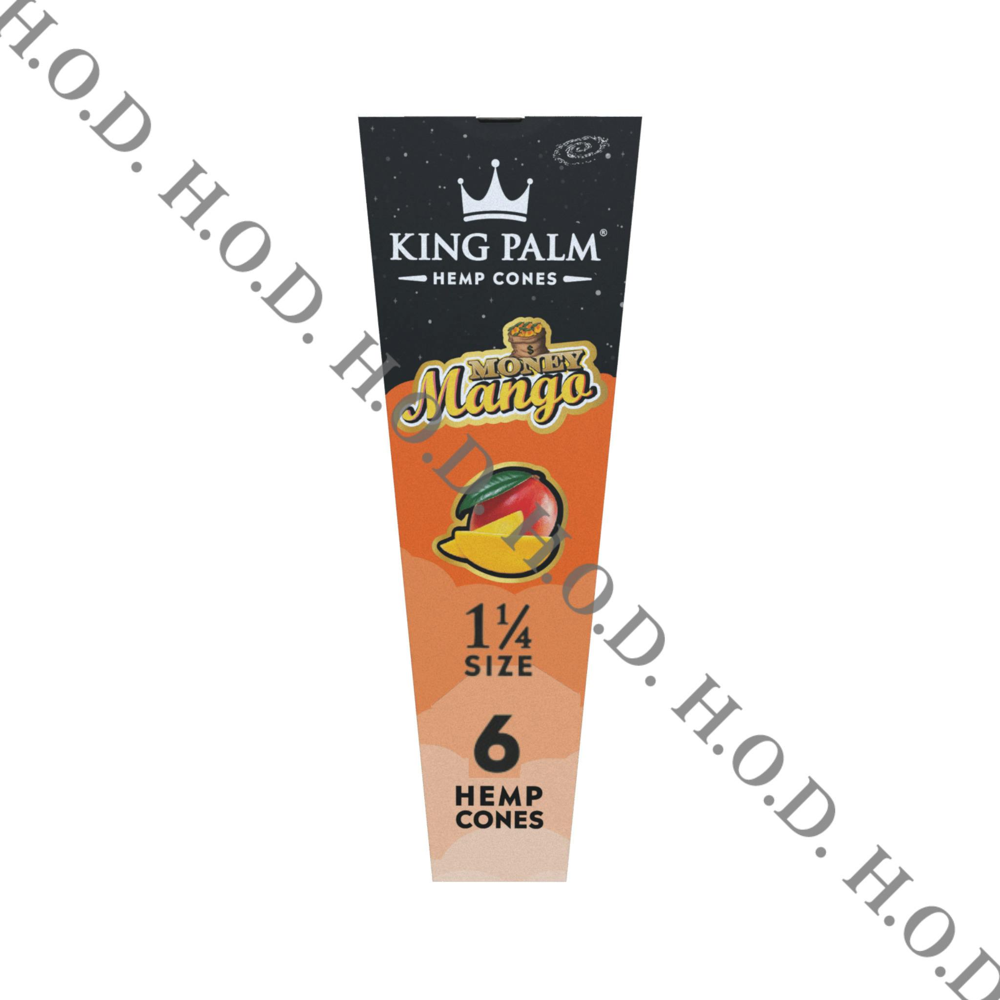 King Palm Mango Hemp Cones 1 1/4 6 Pack