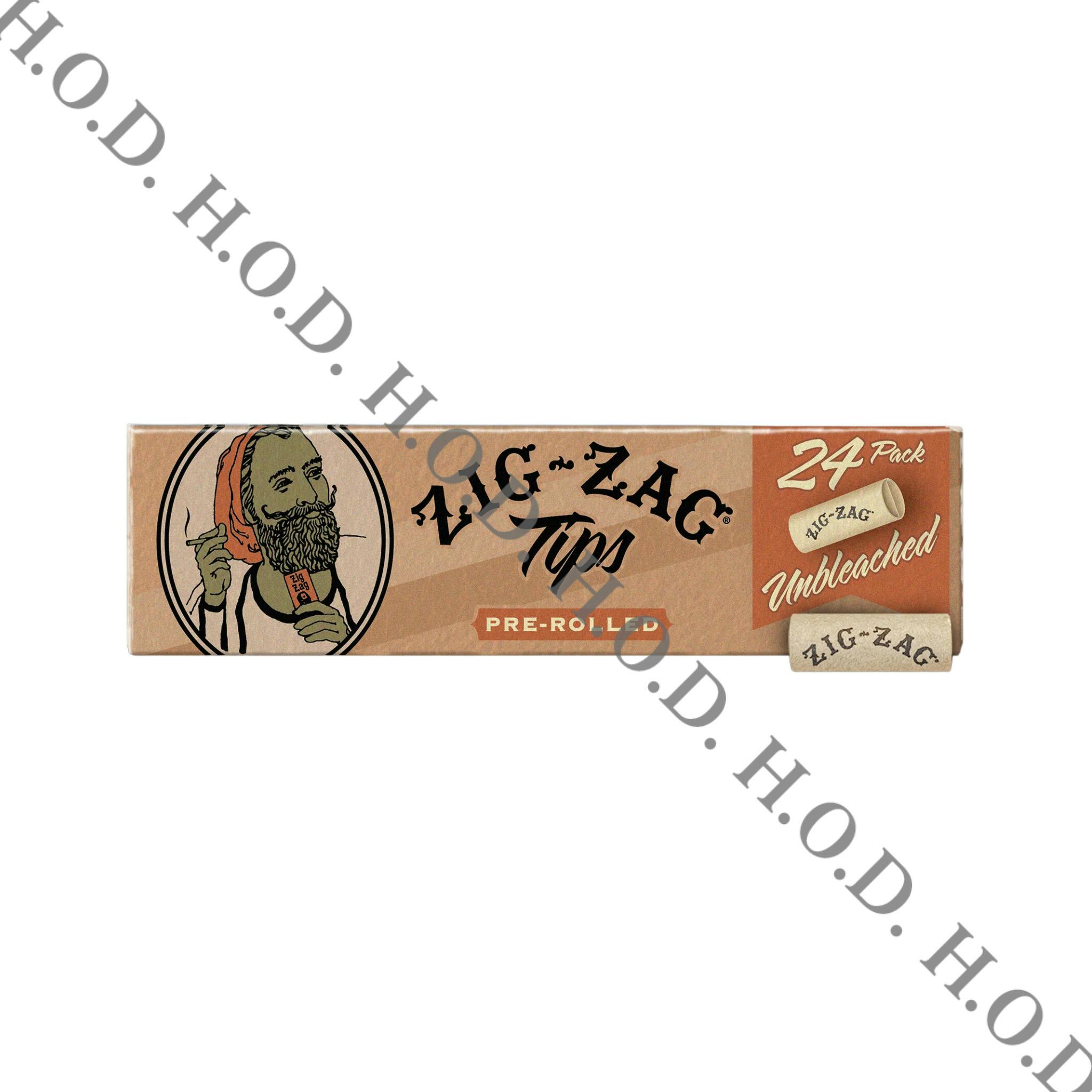 Zig-Zag Unbleached Tips Pre Rolled