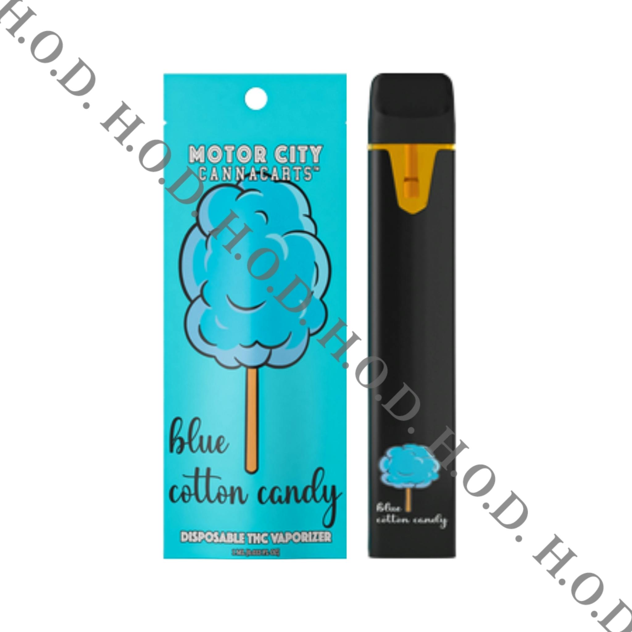 Motor City Cannacarts Blue Cotton Candy Disposable