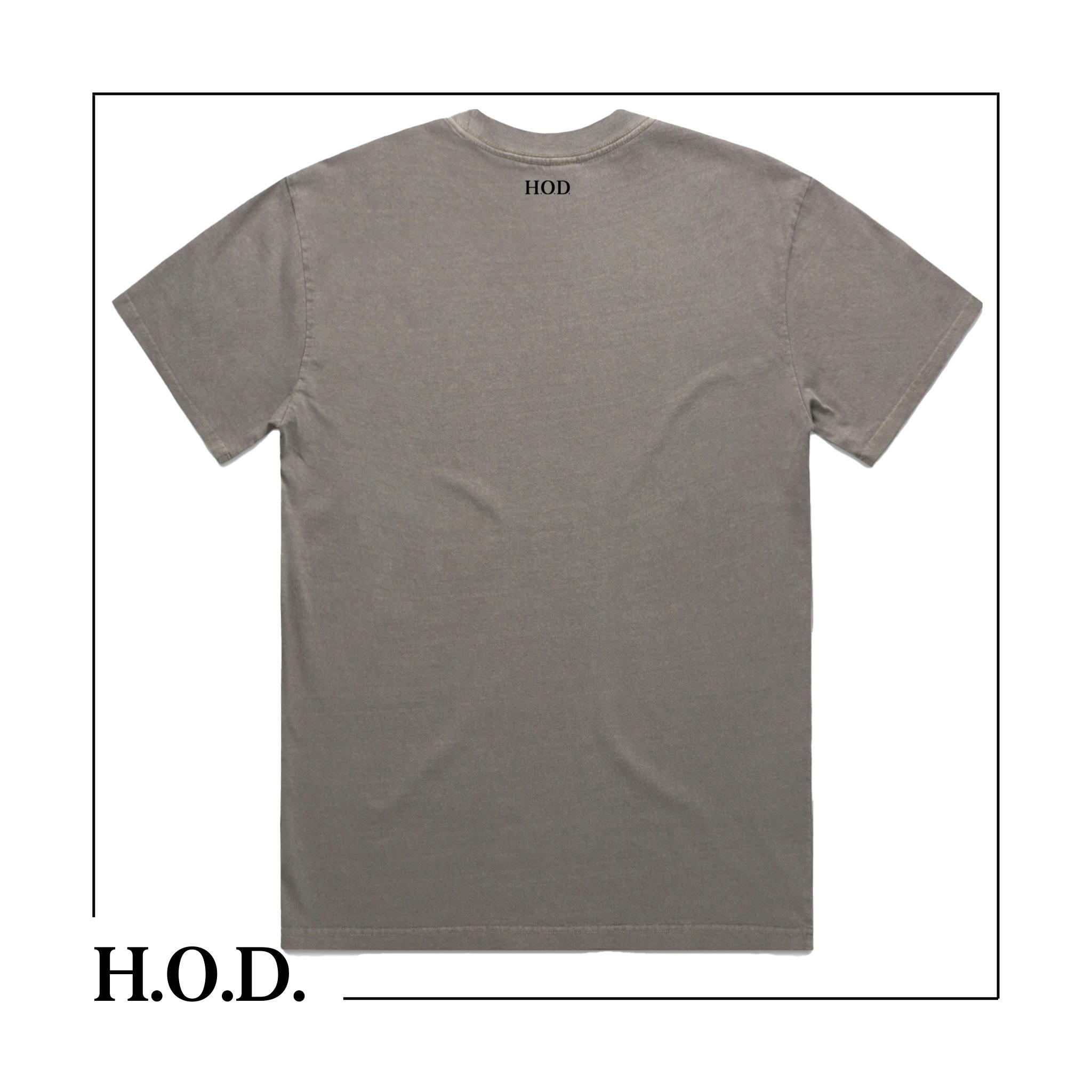 H.O.D. Collage Gray Short Sleeve Tee L