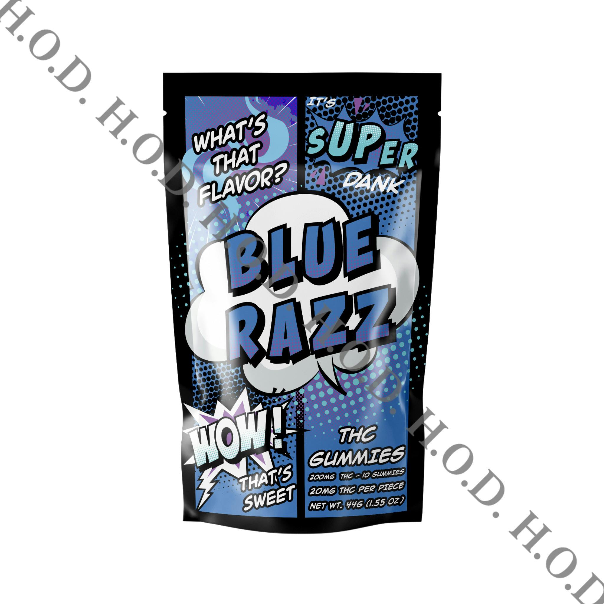 Super Dank Blue Razz Gummies