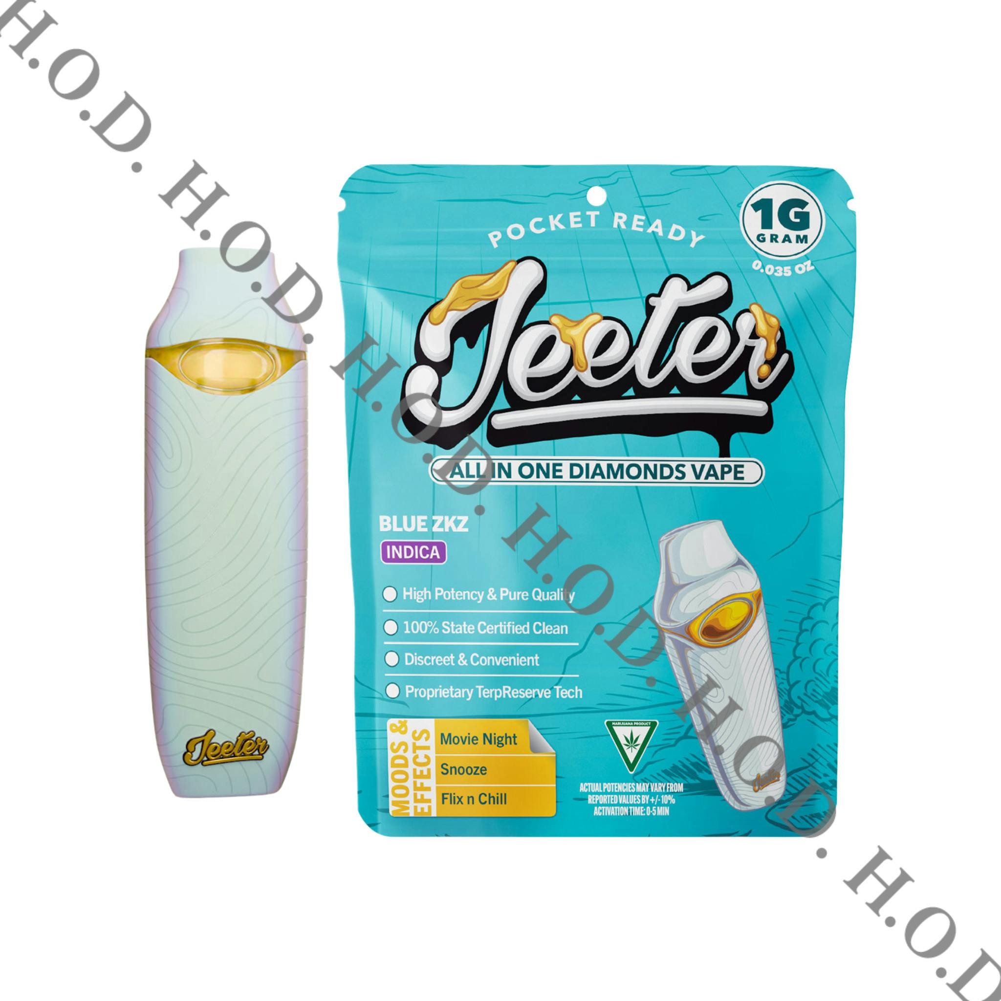 Jeeter Blue Zkittlez Liquid Diamond Disposable