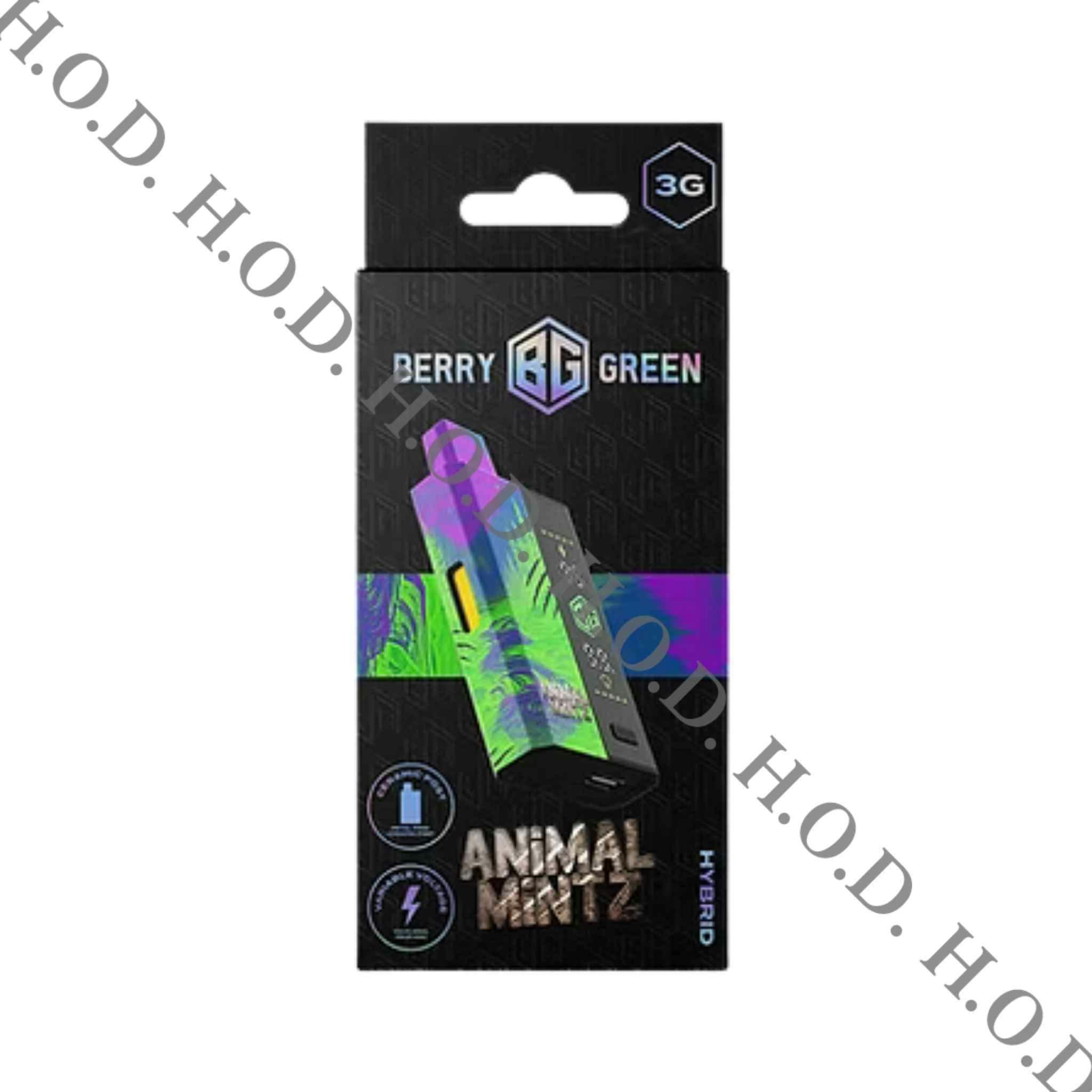 Berry Green Animal Mintz Disposable