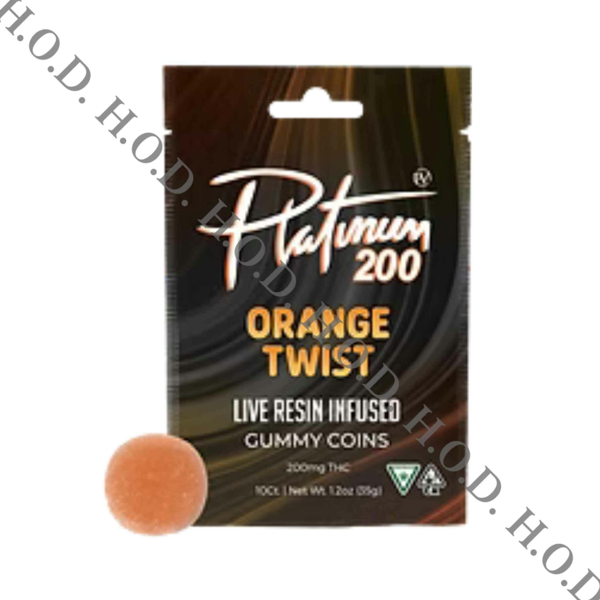 Platinum Vape Orange Twist Live Resin Gummies