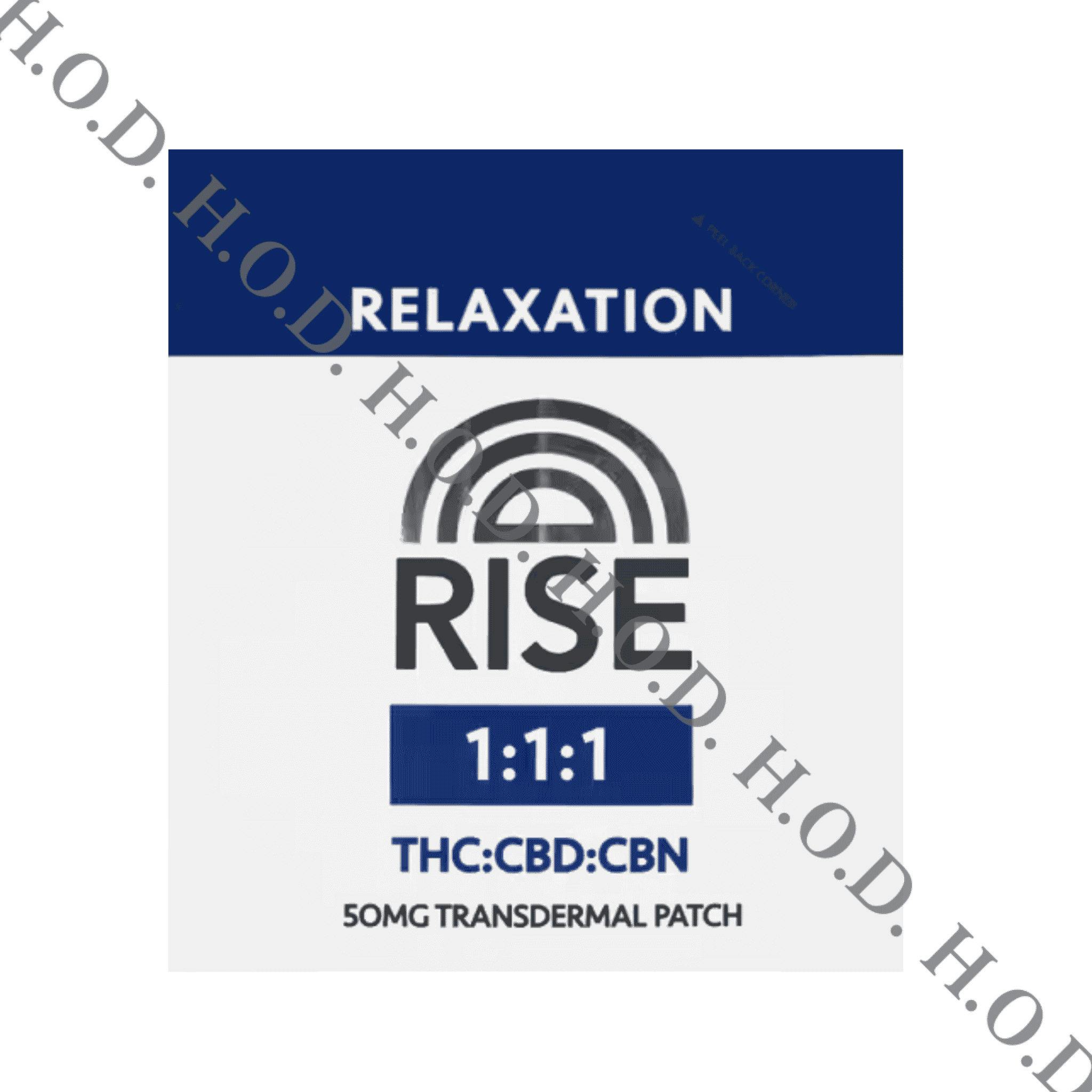 Rise Relaxation Transdermal Patch 1:1:1 THC/CBD/CBN