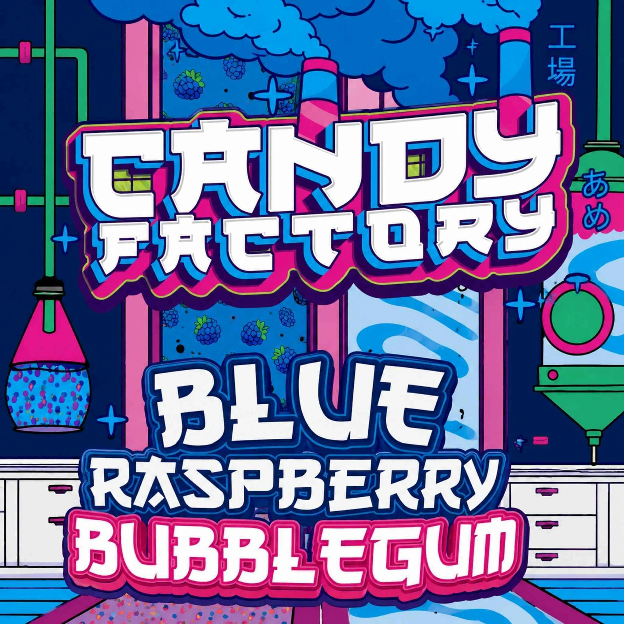 Candy Factory Blue Raspberry Bubblegum