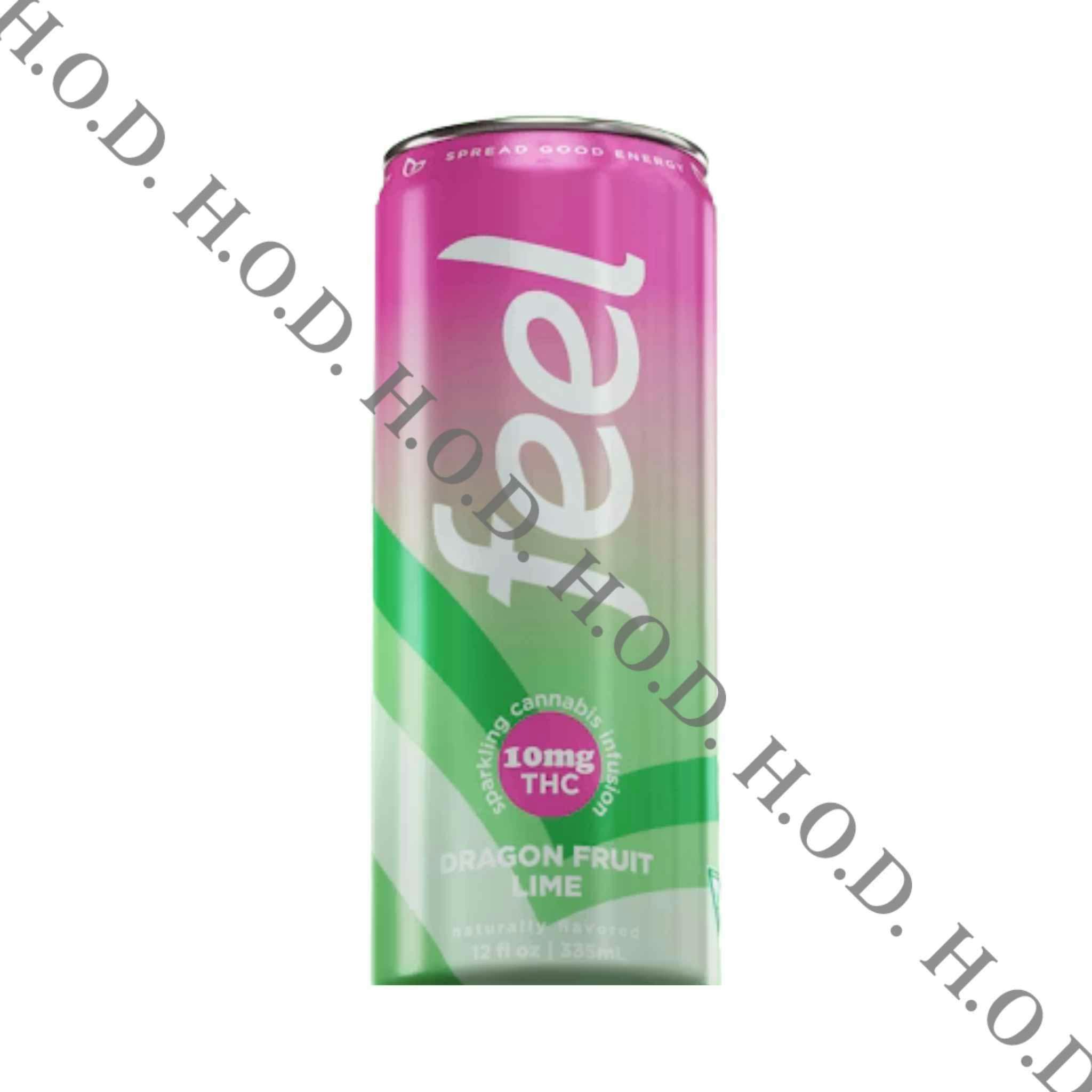 Feel Energy Tangerine Cream Sparkling Drink THC/Caffeine 25mg