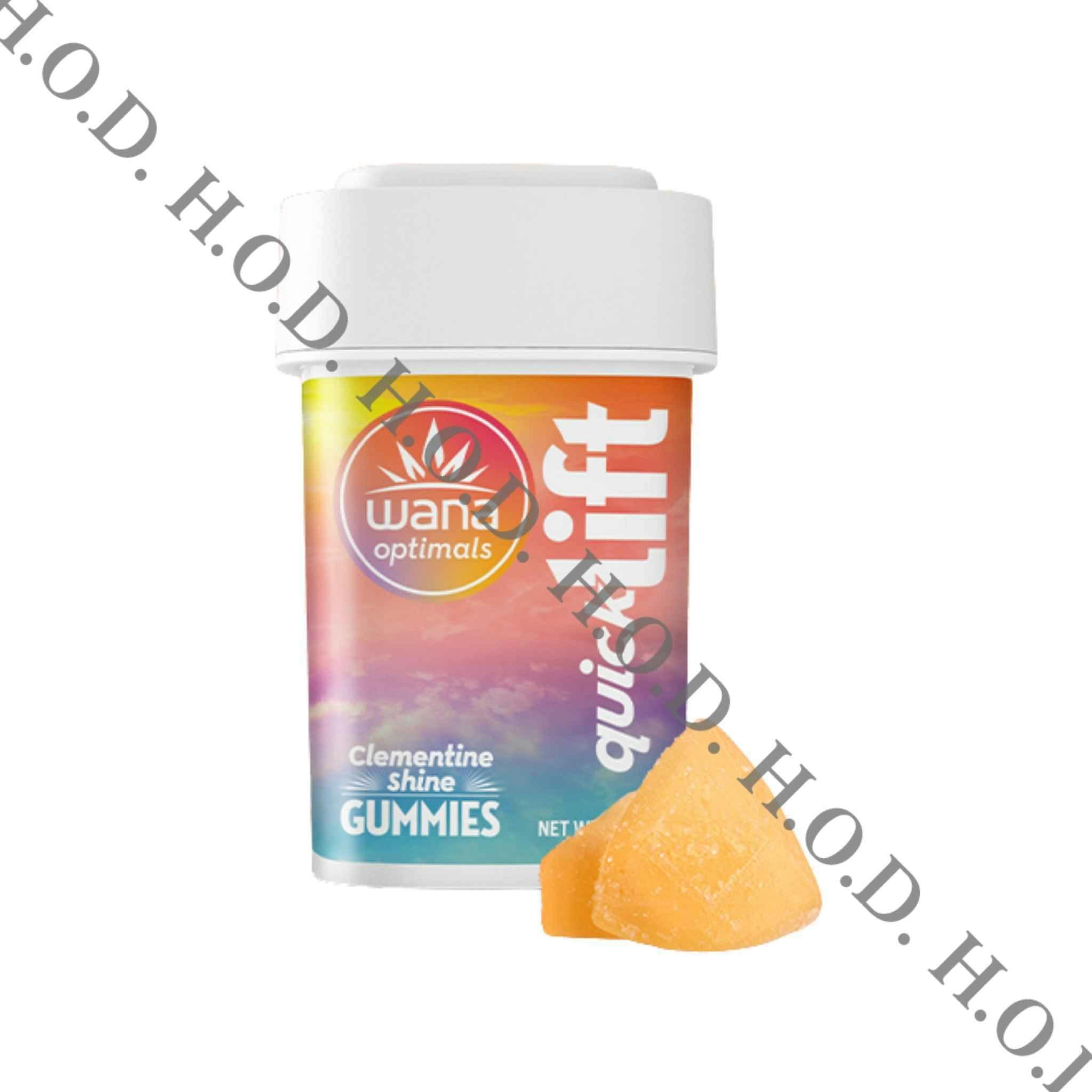 Wana Optimal Quick Lift Clementine Shine Gummies