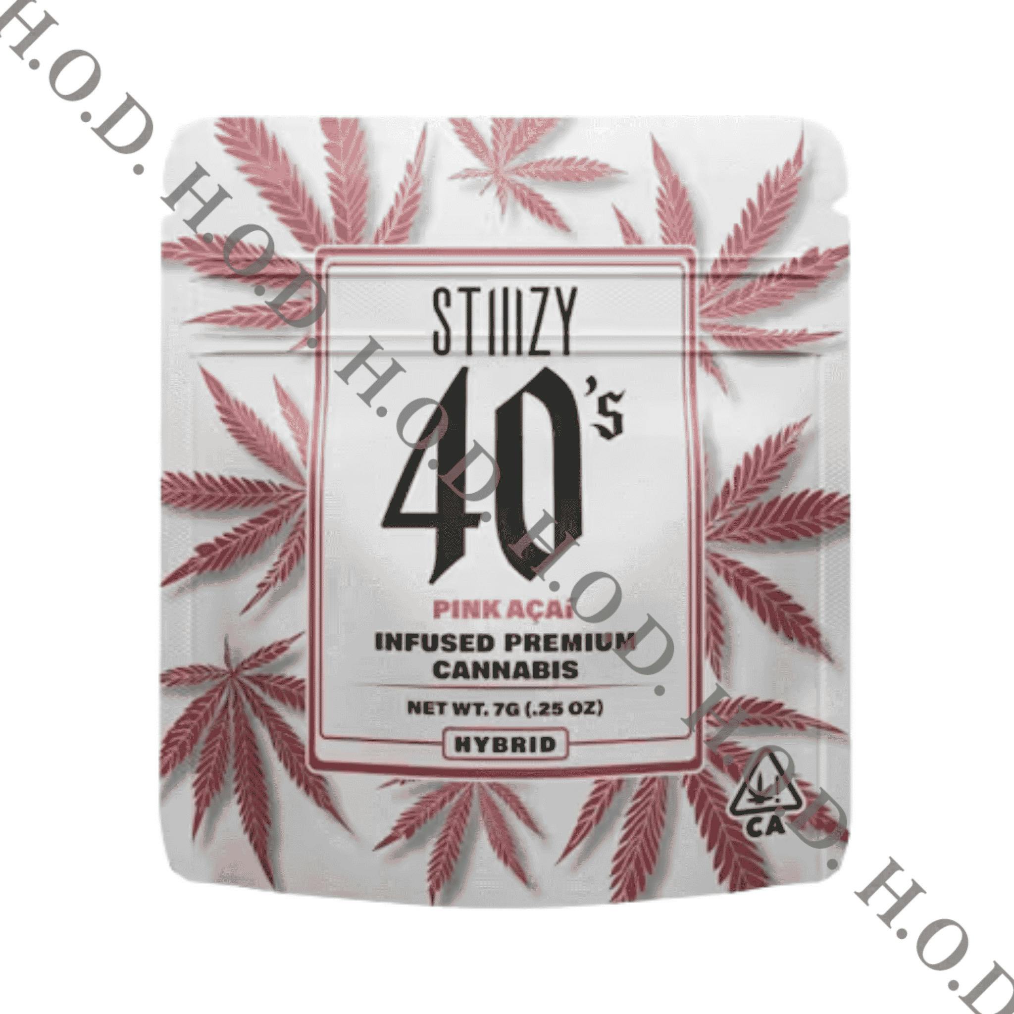 Stiiizy 40's Pink Acai THCA Infused Flower