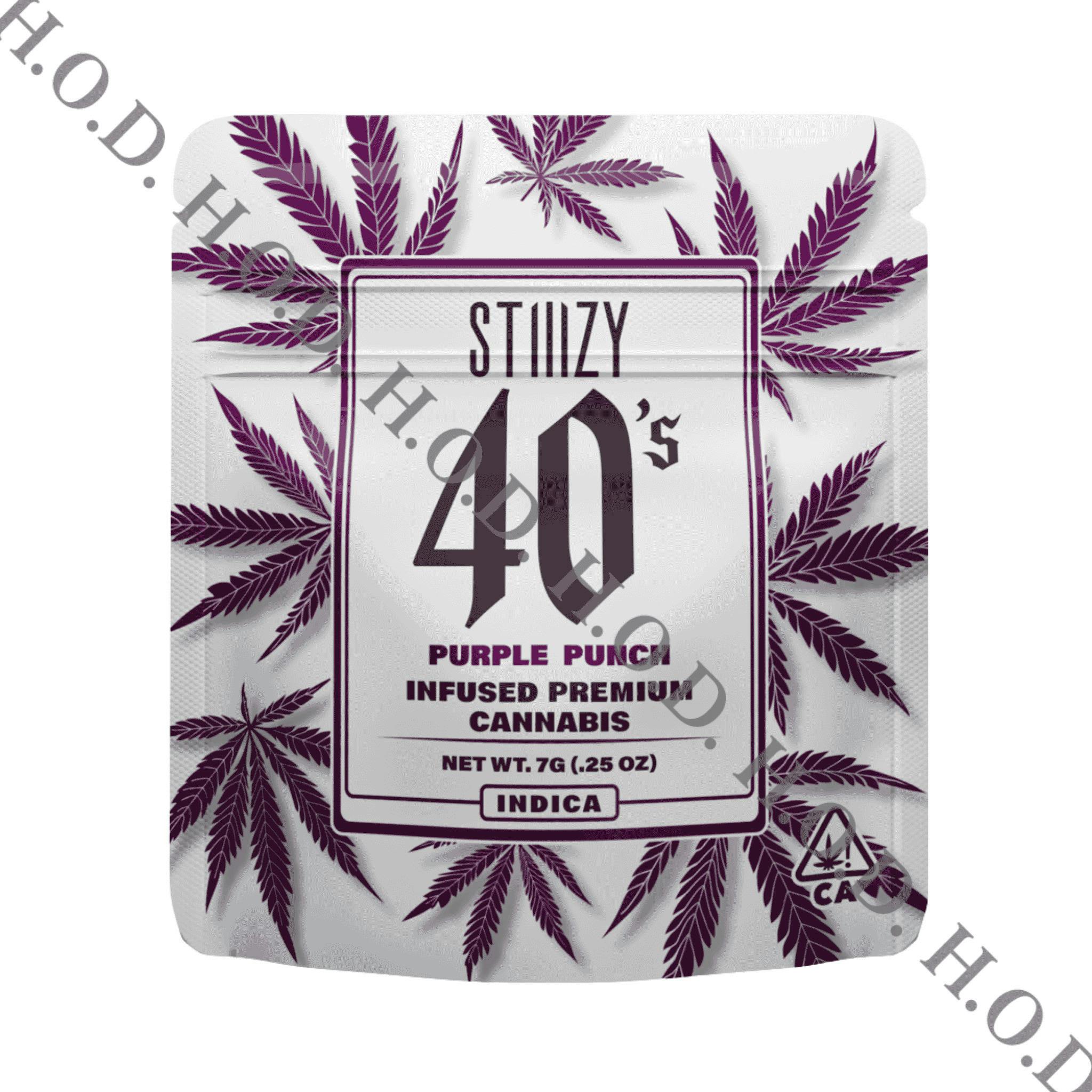 Stiiizy 40's Purple Punch THCA Infused Flower