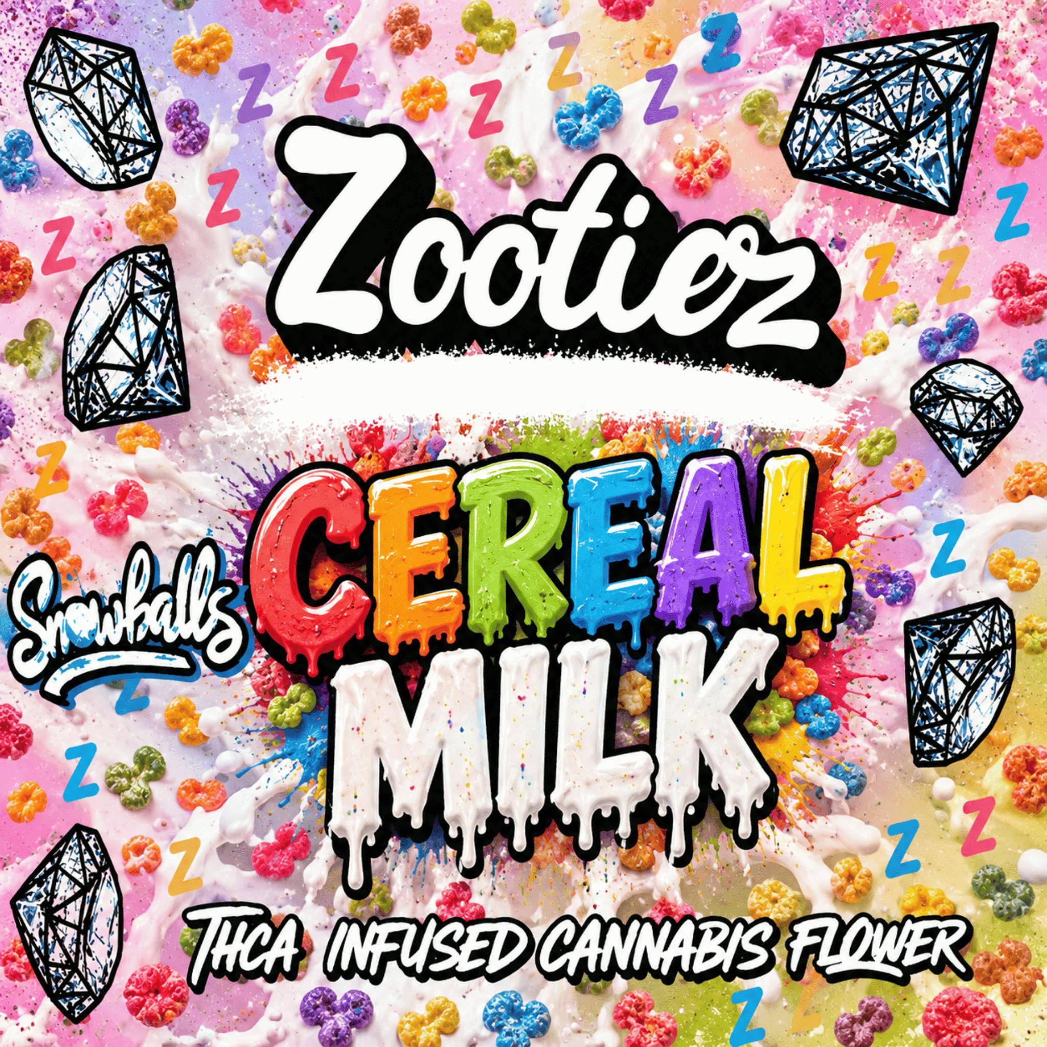 Zooties Cereal Milk THCA Infused Flower