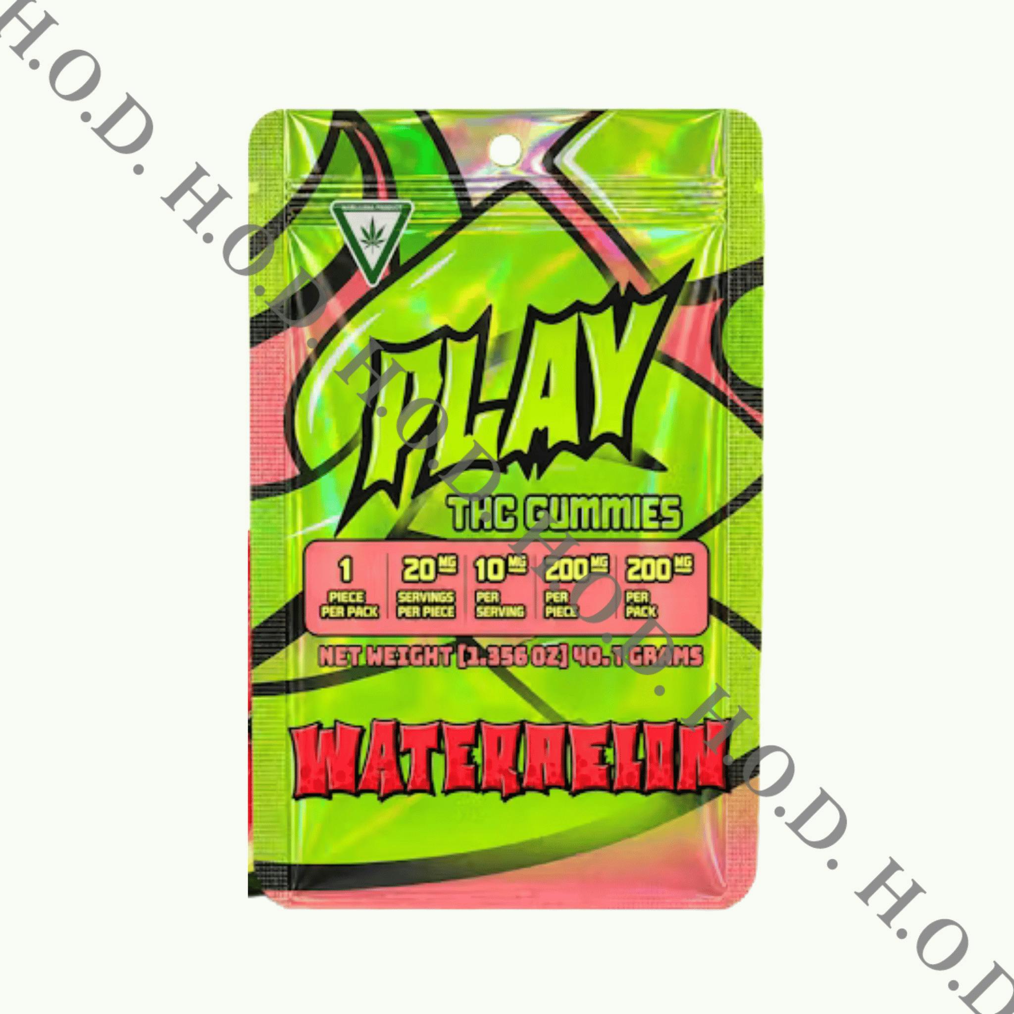 Play Cannabis Watermelon Single Gummy