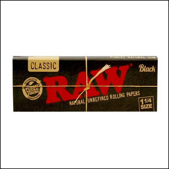 Raw Black 1 1/4 Papers