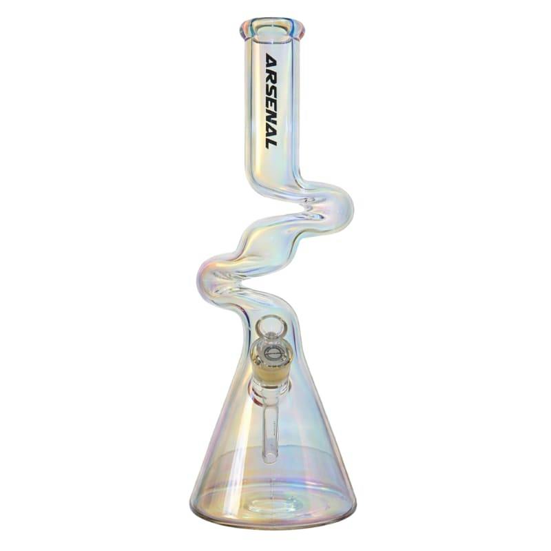 16" 7mm Arsenal Spiral Twist Glass Zong | Various Colours