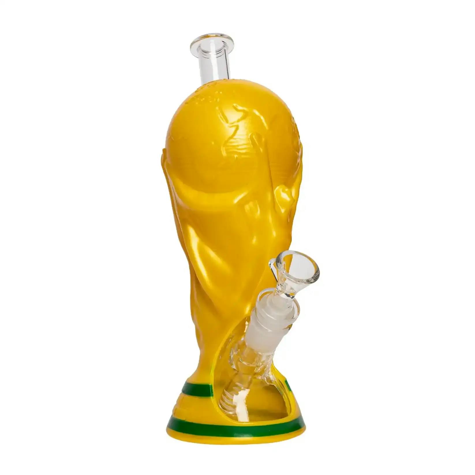10.5" Silicone & Glass World Cup Trophy Pipe