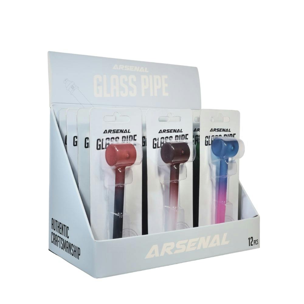 Arsenal High Grade Ombre Luxe Glass Hand Pipe