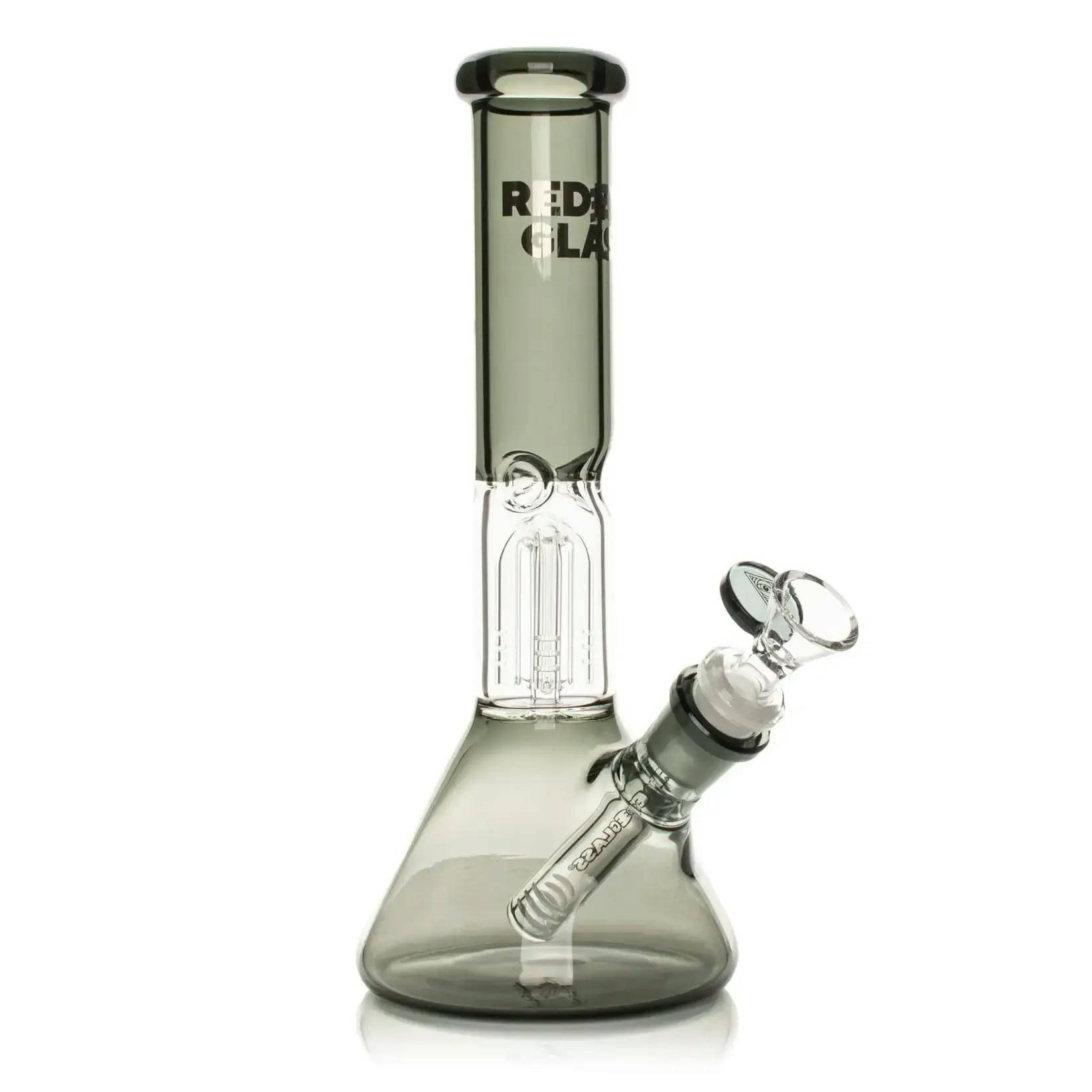Red Eye Glass 10" Tall Smoke Beaker Bong w/ 4 Arm Tree Perc