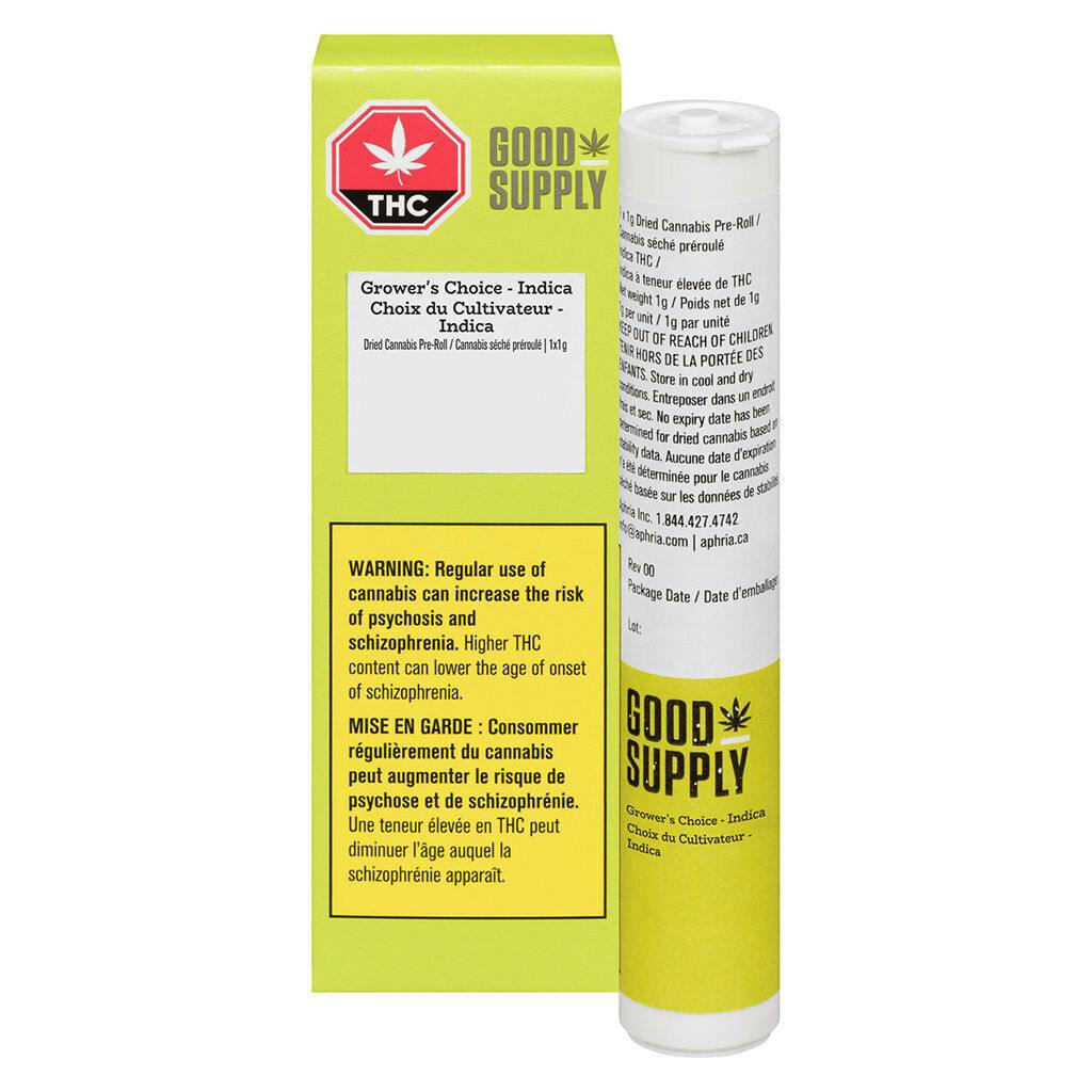 Grower's Choice - Indica Pre-Roll - 1x1g