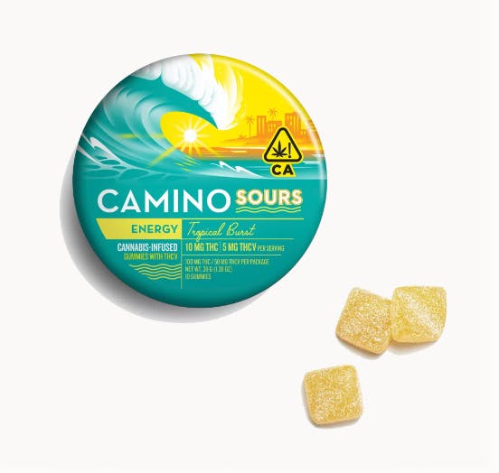 KIVA CAMINO GUMMIES: Sour Tropical Burst :1