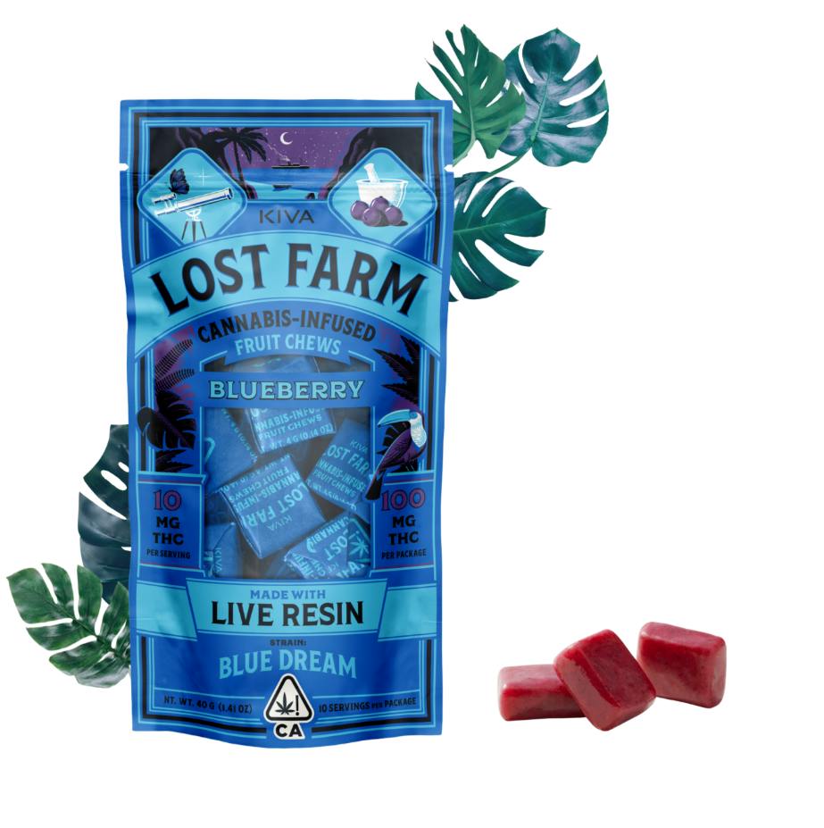 Blueberry 'Blue Dream' Live Resin Chews | 100mg | 10ct | 10mg/ea