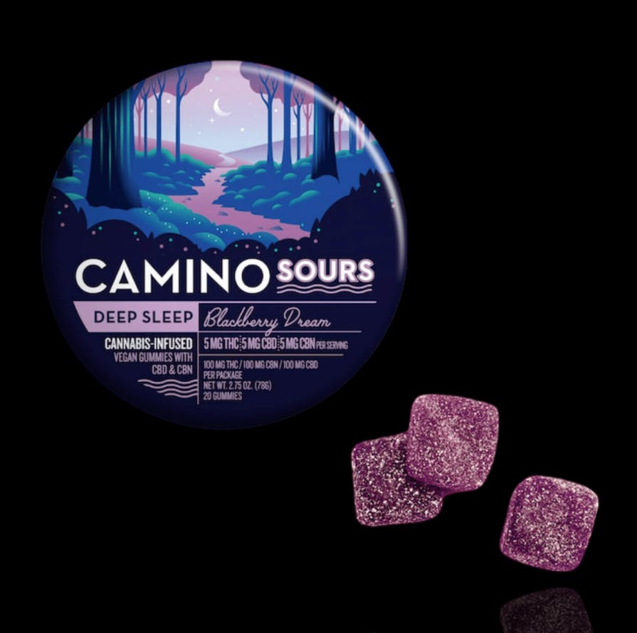 KIVA CAMINO GUMMIES: Sour Blackberry Dream :1