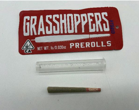 Grasshoppers Non-Infused 1g Preroll - Hybrid