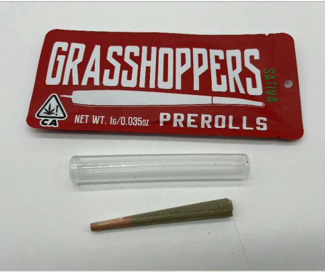 Grasshoppers Non-Infused 1g Preroll - Sativa