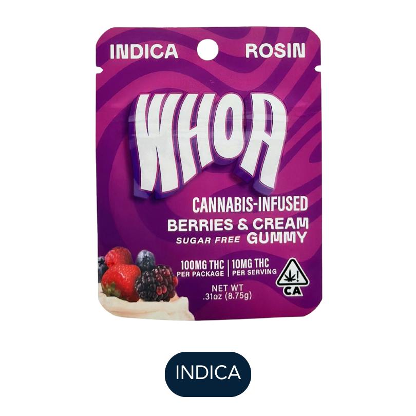 Bites | Berries & Cream Sugar Free Rosin Gummies | 100mg | 10ct | 10mg/ea