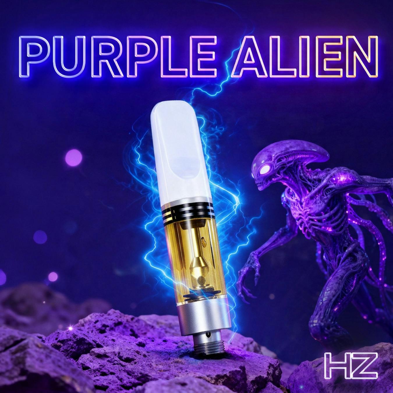 Purple Alien: Live Rosin Vape Cartridge