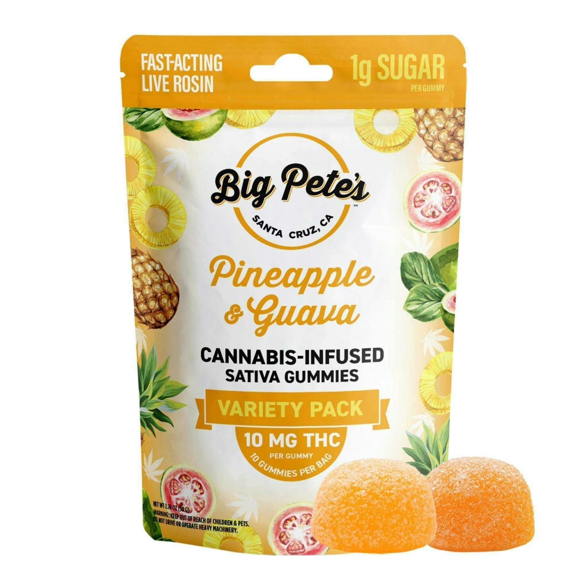 Big Pete's Treats - Pineapple & Guava — 100mg Rosin Gummies