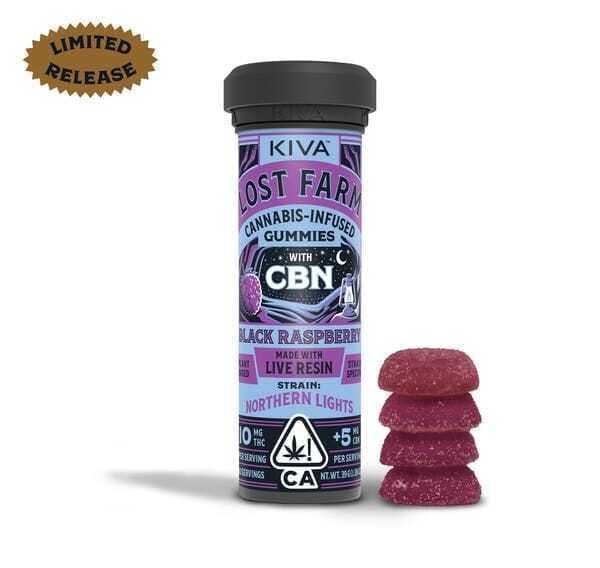 Black Raspberry x Northern Lights CBN — 100mg Live Resin Gummies