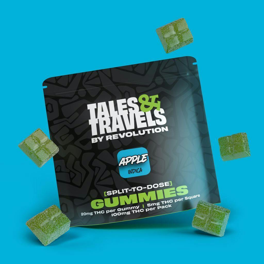 Tales & Travels Split-to-Dose Gummies: Apple Gummies 5pk 100mg