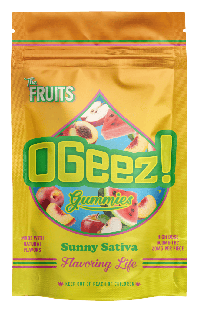 OGeez! The Fruits - Sunny Sativa Gummies 10pk 100mg
